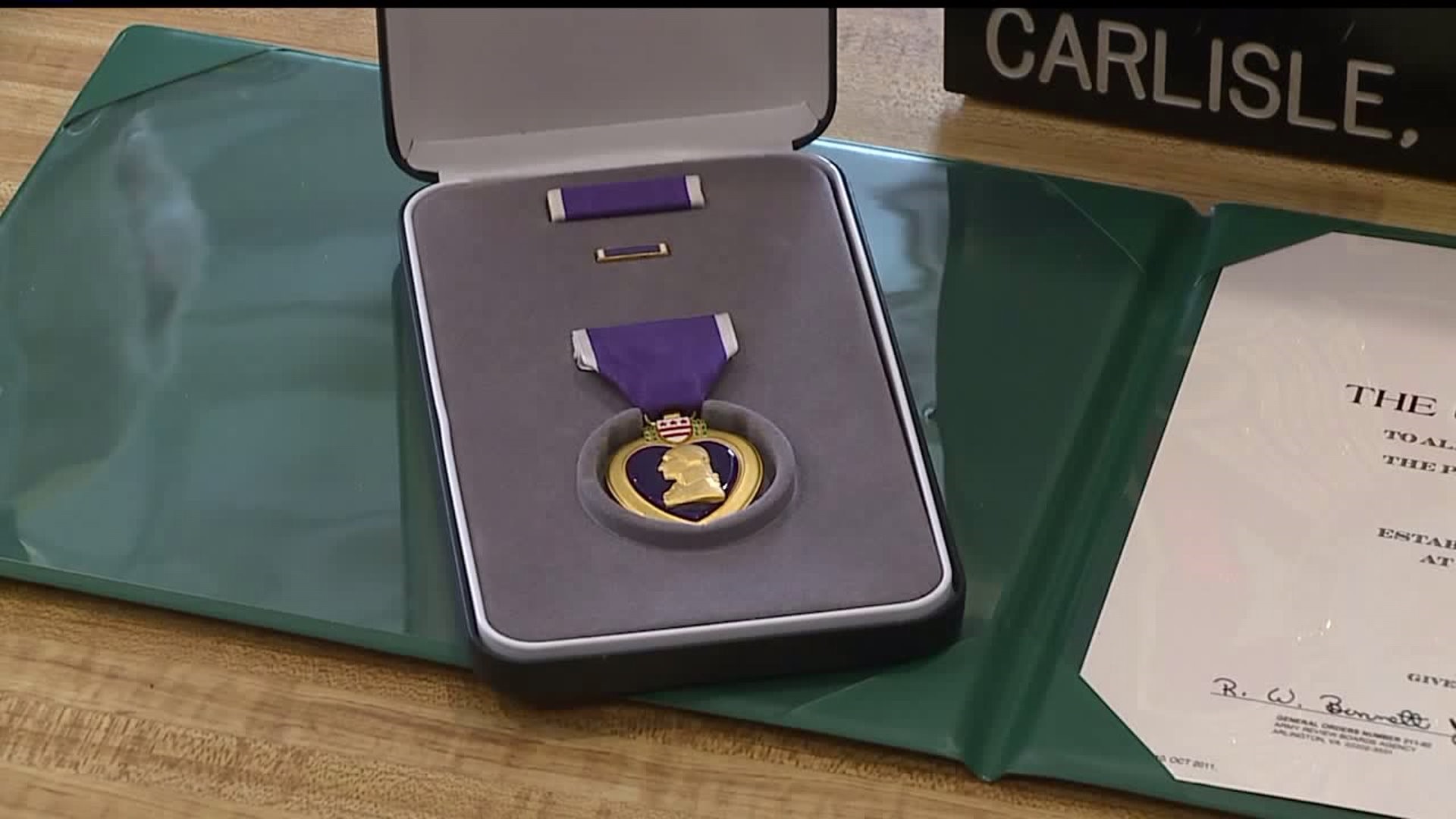 Veteran receives Purple Heart 13 years after suffering injuries in Iraq