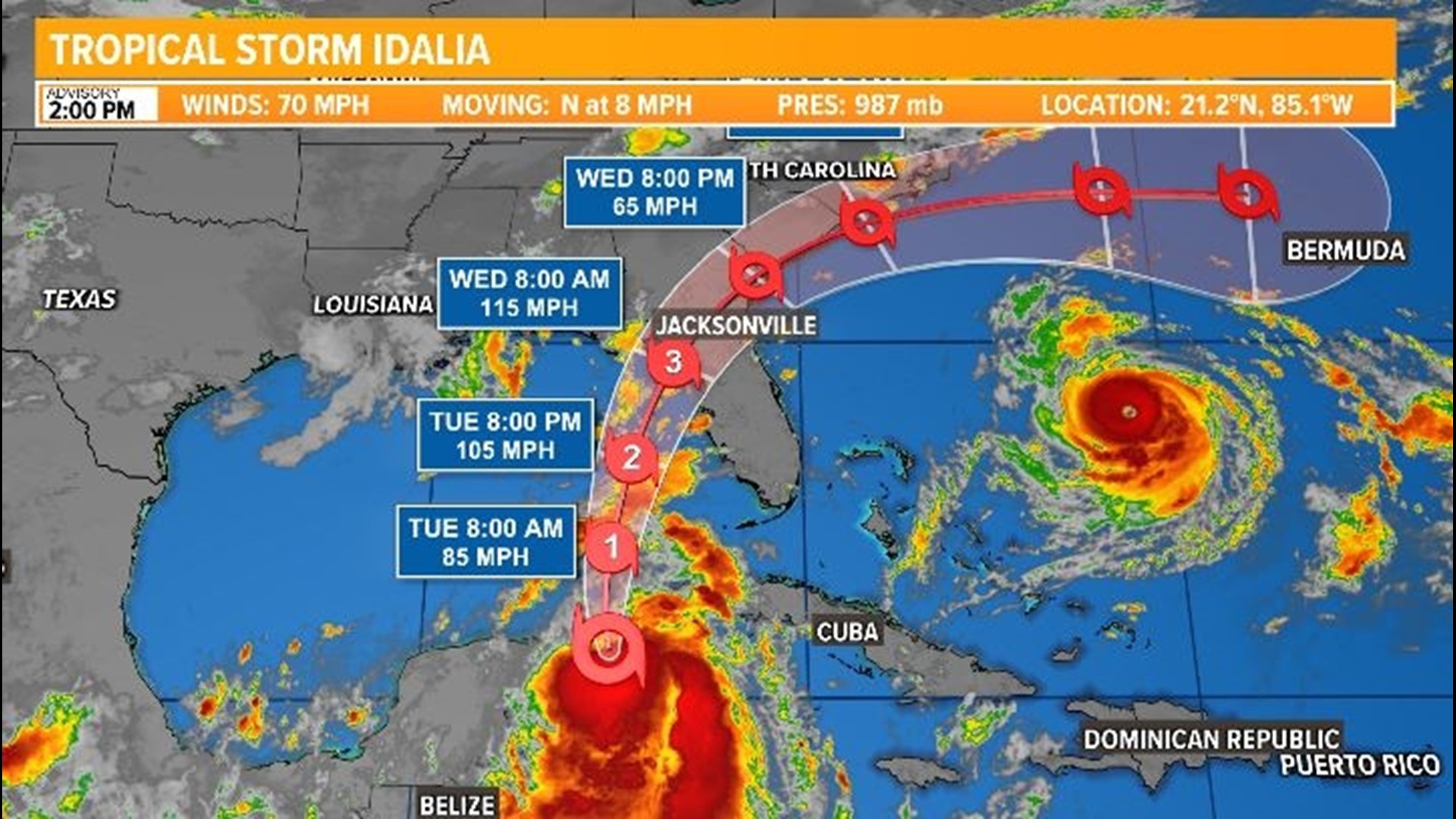 Tropical Storm Idalia Path: May Hit Florida As A Hurricane | Wusa9.com