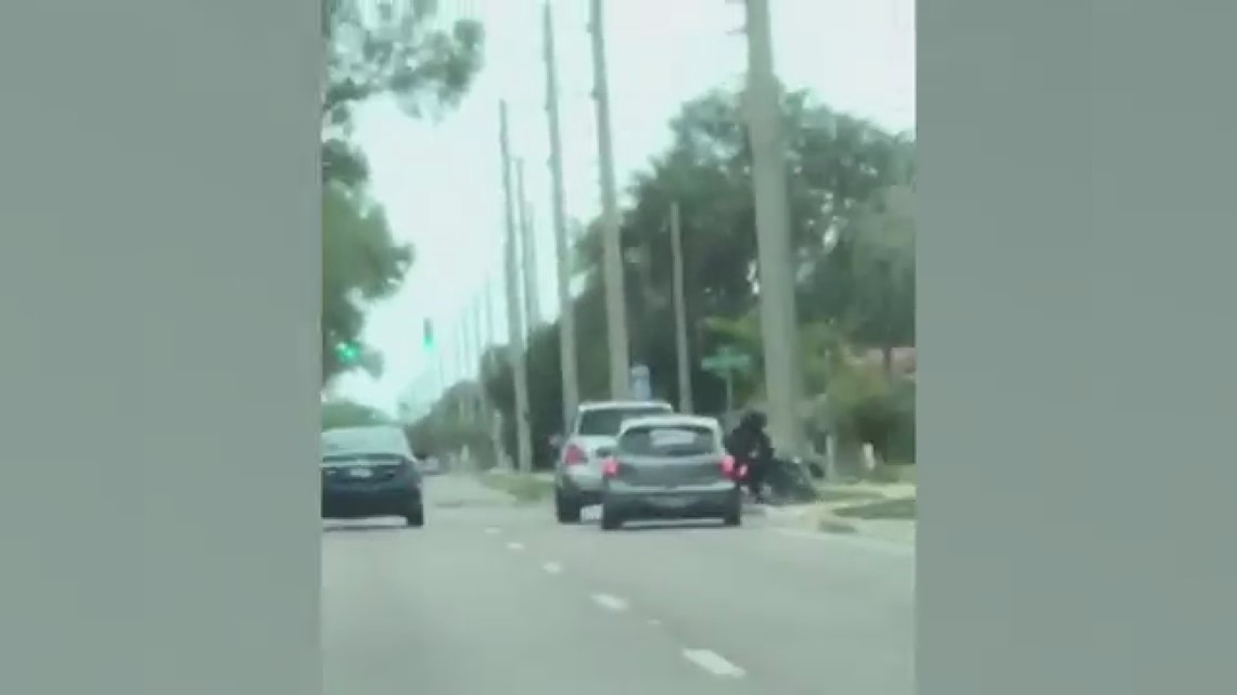 Motorcyclist sideswiped, thrown to the curb in Sarasota road rage ...