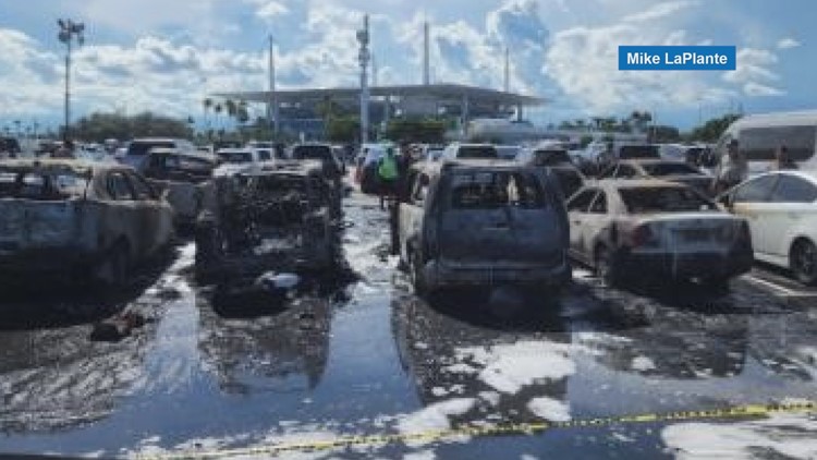 Several cars catch fire at Hard Rock Stadium parking lot during Dolphins game