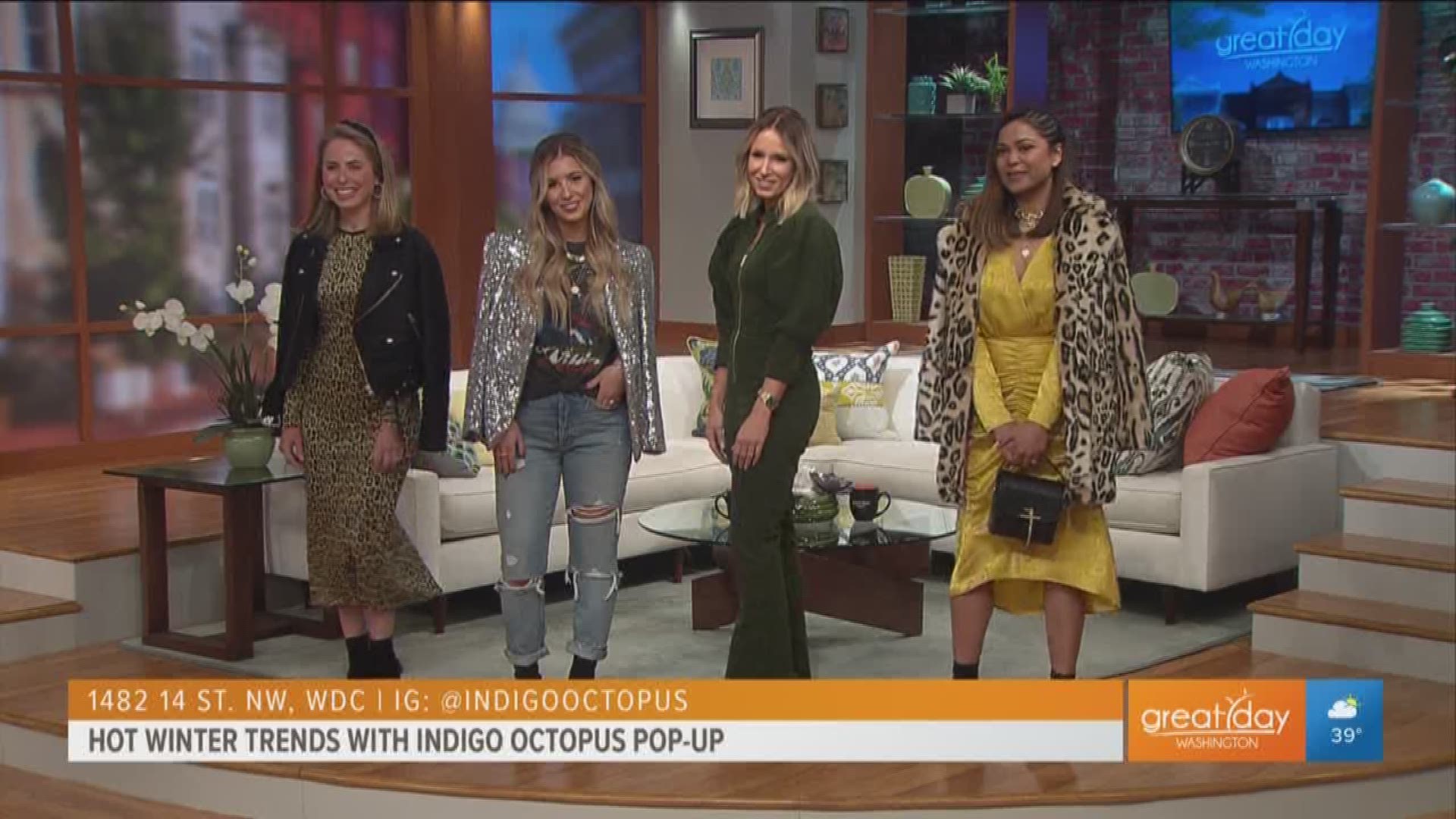 Lifestyle influencer Natalie Pinto shares a few glamorous winter season outfits from Indigo Octopus, a holiday pop-up shop. For more details, visit indigooctopus.com