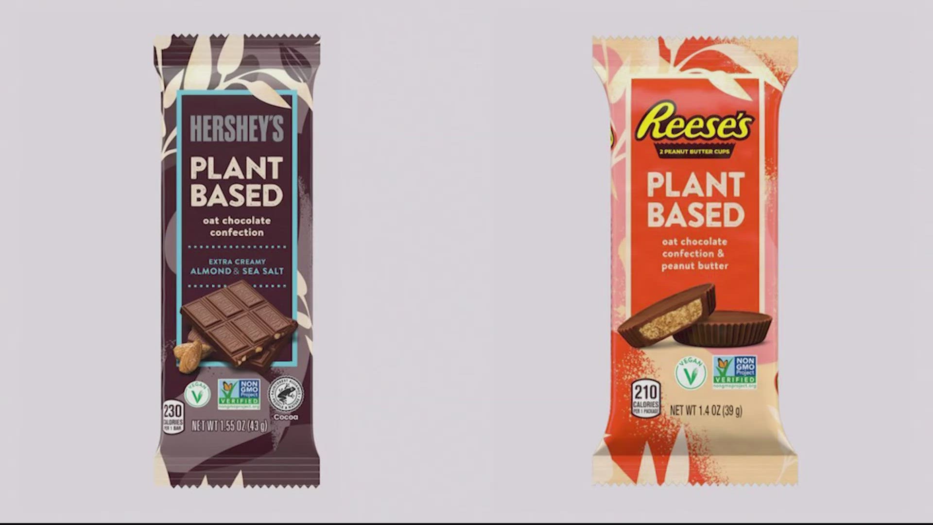 Hershey, which makes Reese’s along with Hershey bars, Kisses, and other chocolates and candies, announced two new dairy-free products on Tuesday.