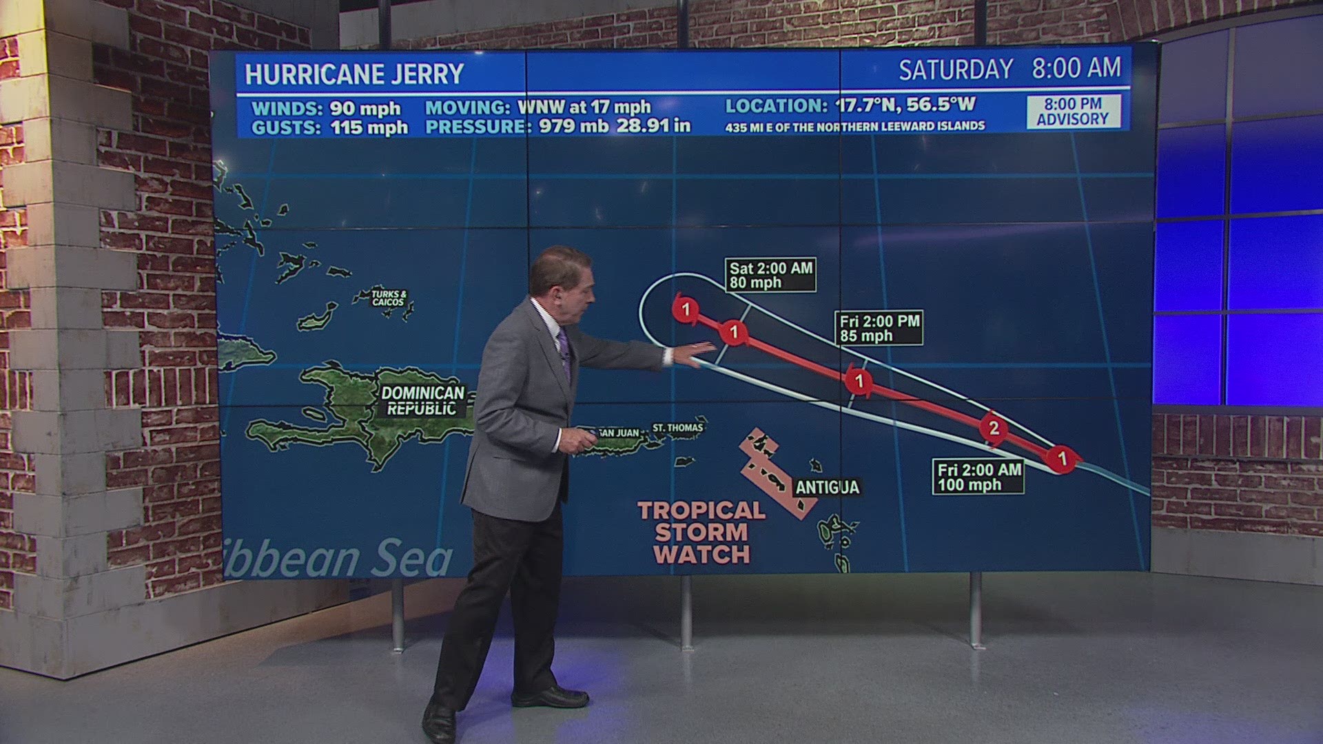 And there are two other tropical waves with potential for development.