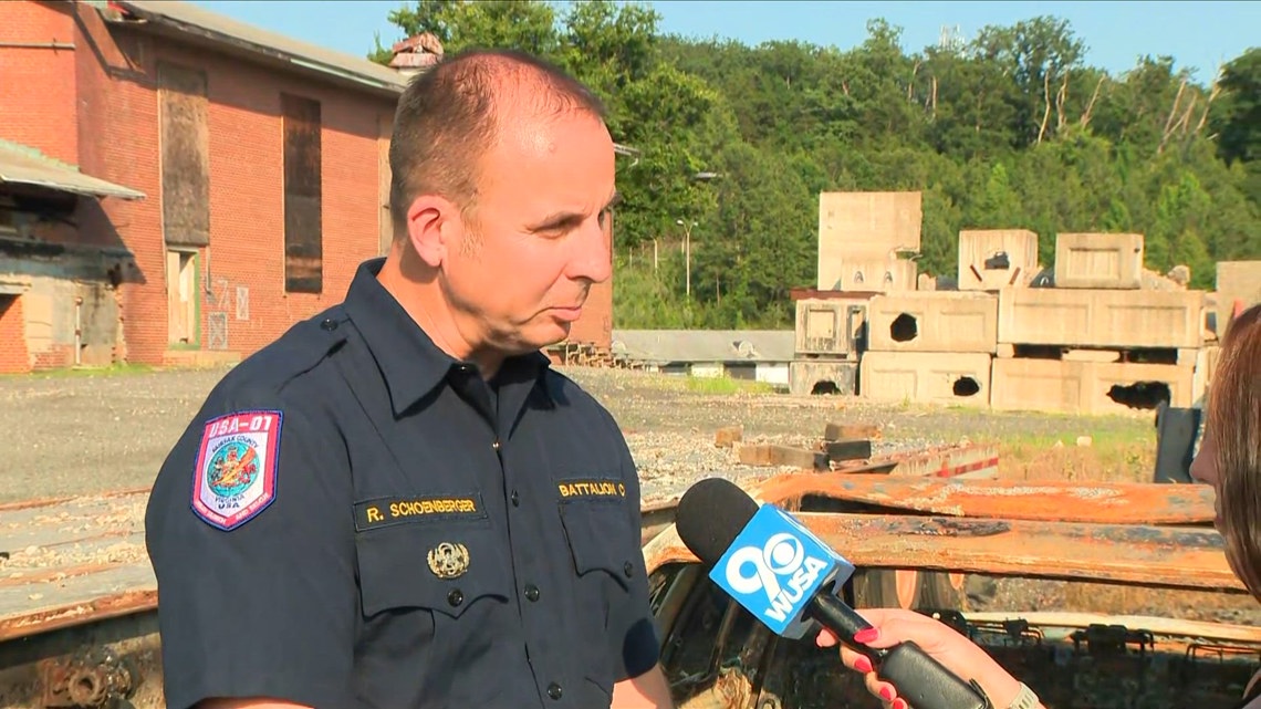 The moments a Fairfax County training facility for task force currently deployed to Venezuela, goes up in flames