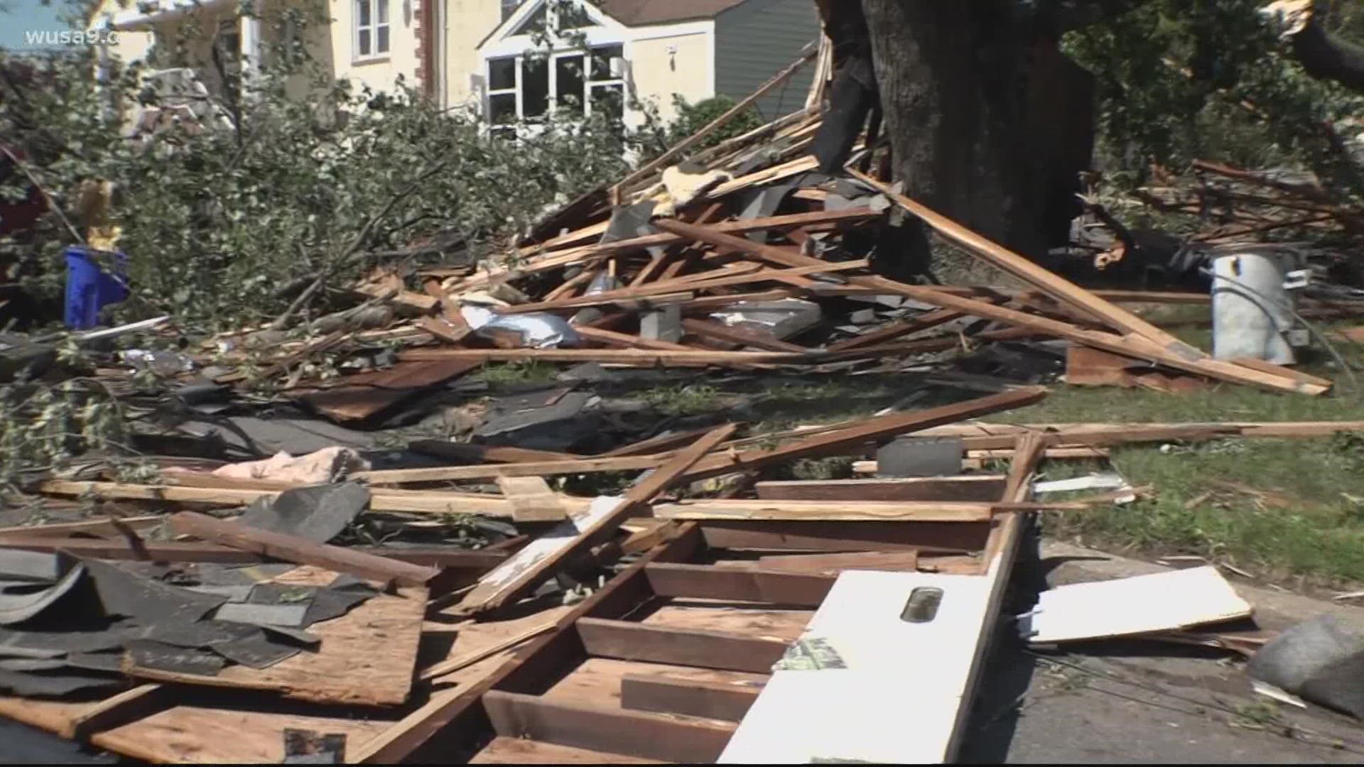 From Annapolis, Adam Longo surveys the damage storms brought through the Washington DC area.