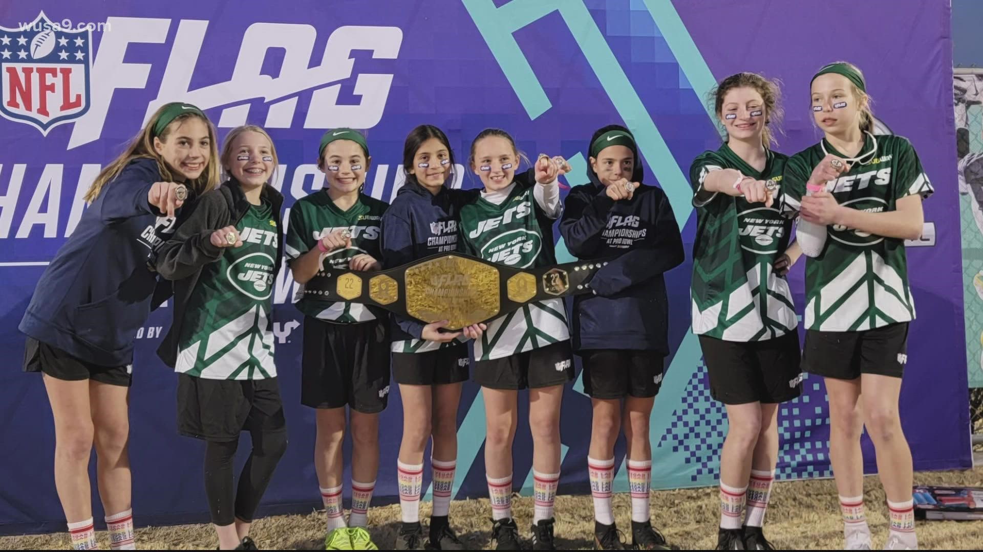Two teams from Arlington competed and won at the NFL Flag Football Championships in Las Vegas.