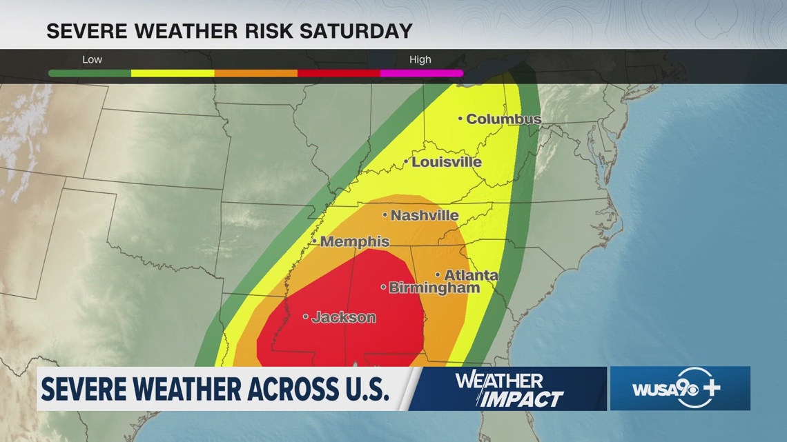 Violent tornado outbreak in South from storm that has killed at least ...