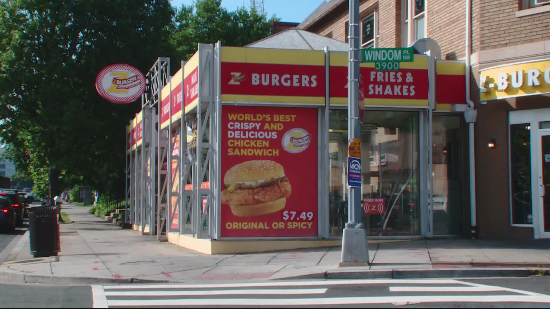 Z-Burger has been around the DC area since 2004, but it's concerned with McDonald's departure from Russia, similarly named restaurants could pop up overseas.