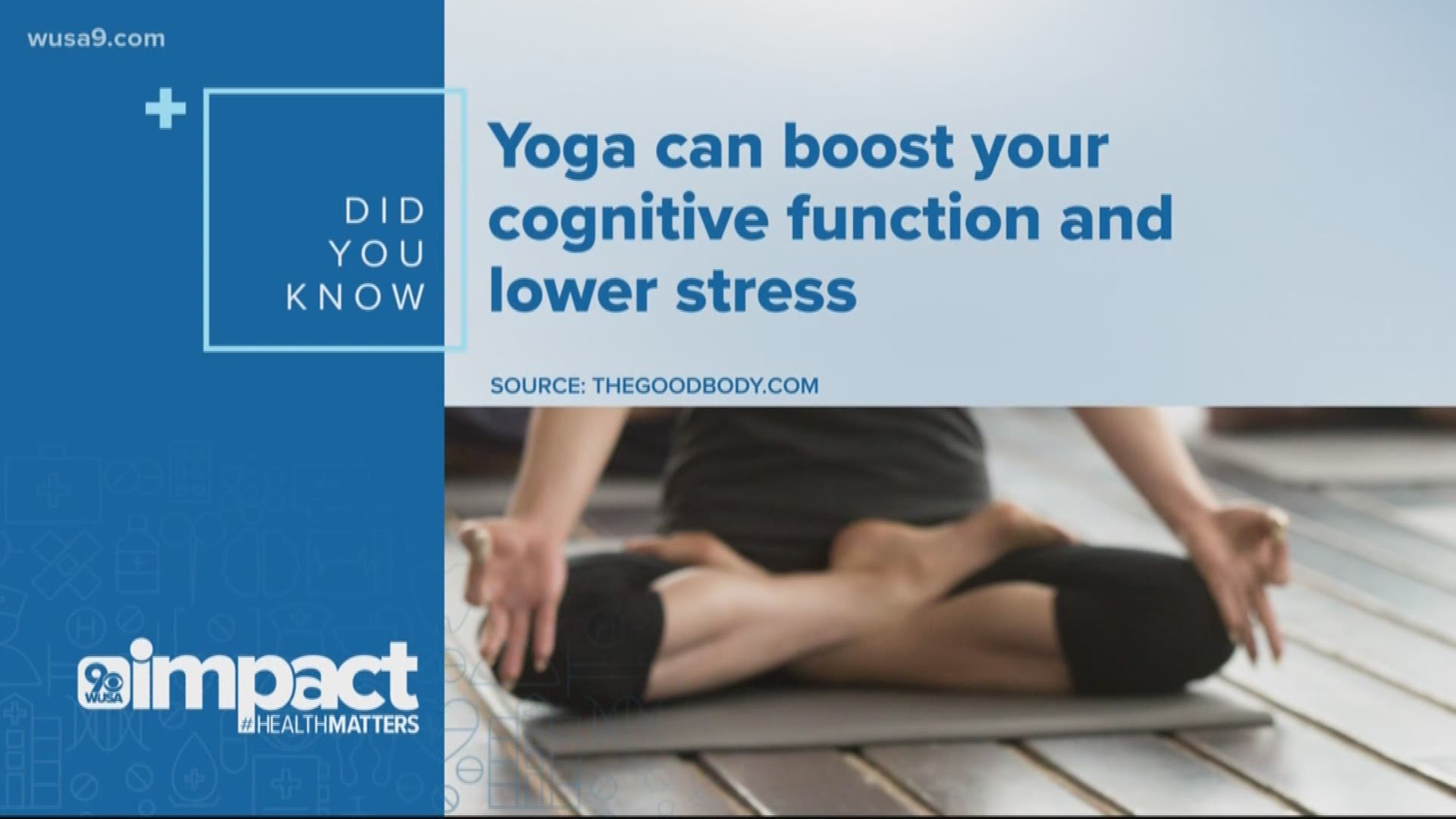 A study in the Journal of Physical Activity and Health found yoga helped respondents better maintain their focus and absorb new information.