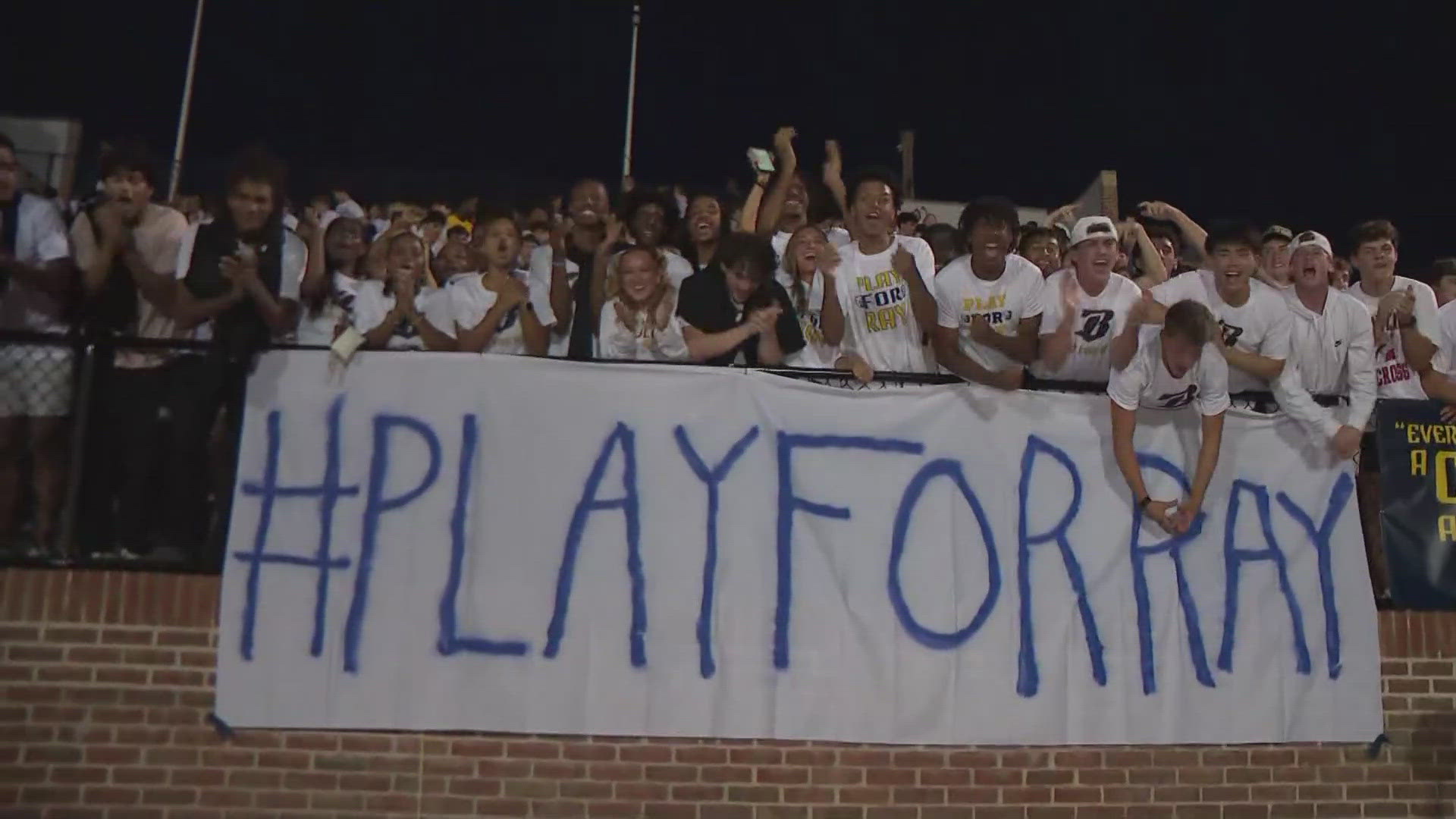 A high school football team is remembering their coach while playing in their first home game since Coach Ray Butler passed away.