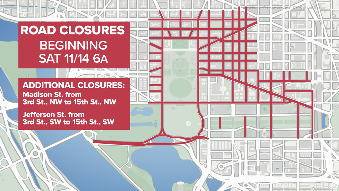 Dc Road Closures Today Map - New River Kayaking Map