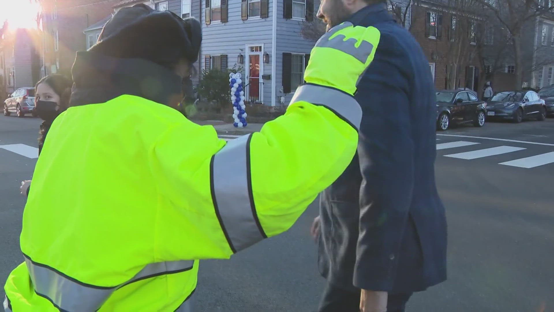 Police will fill in at crosswalks in the county as part of an emergency plan announced by the school district.