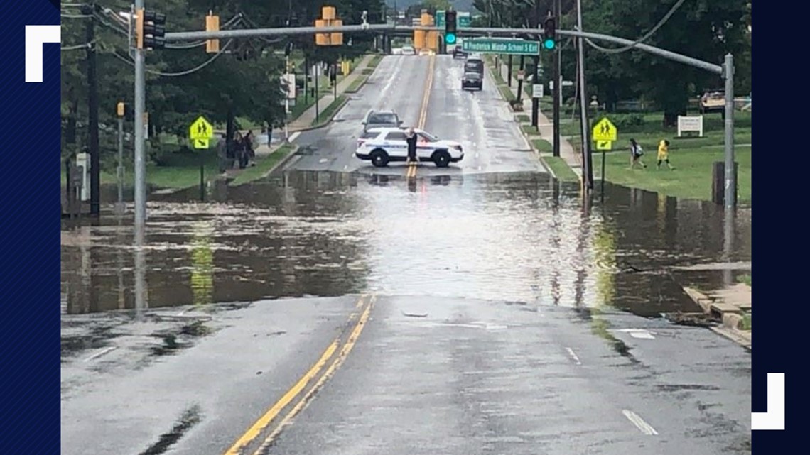 Severe storm causes damage in Frederick, Columbia areas