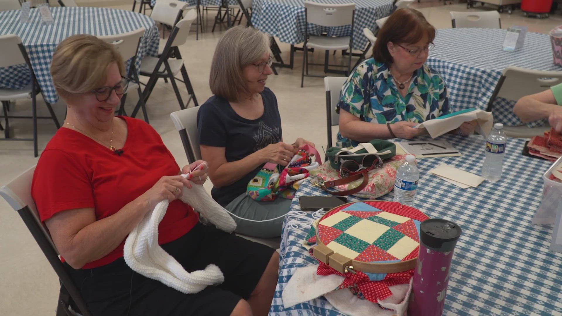 A group of stitchers gave a woman from Manassas a surprise she'll never forget.