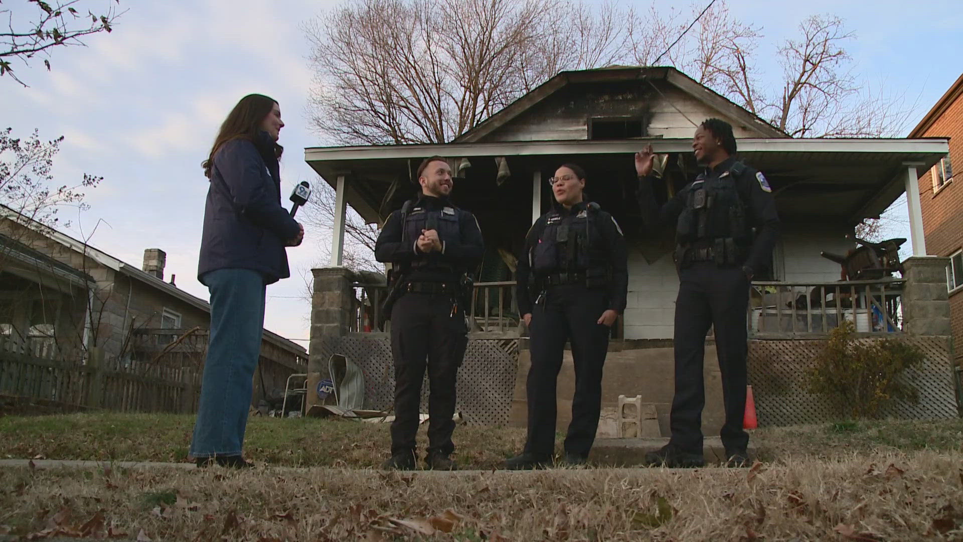 Police Officer Rescuing Three D.C. police officers rescue man from burning home in Southeast ...