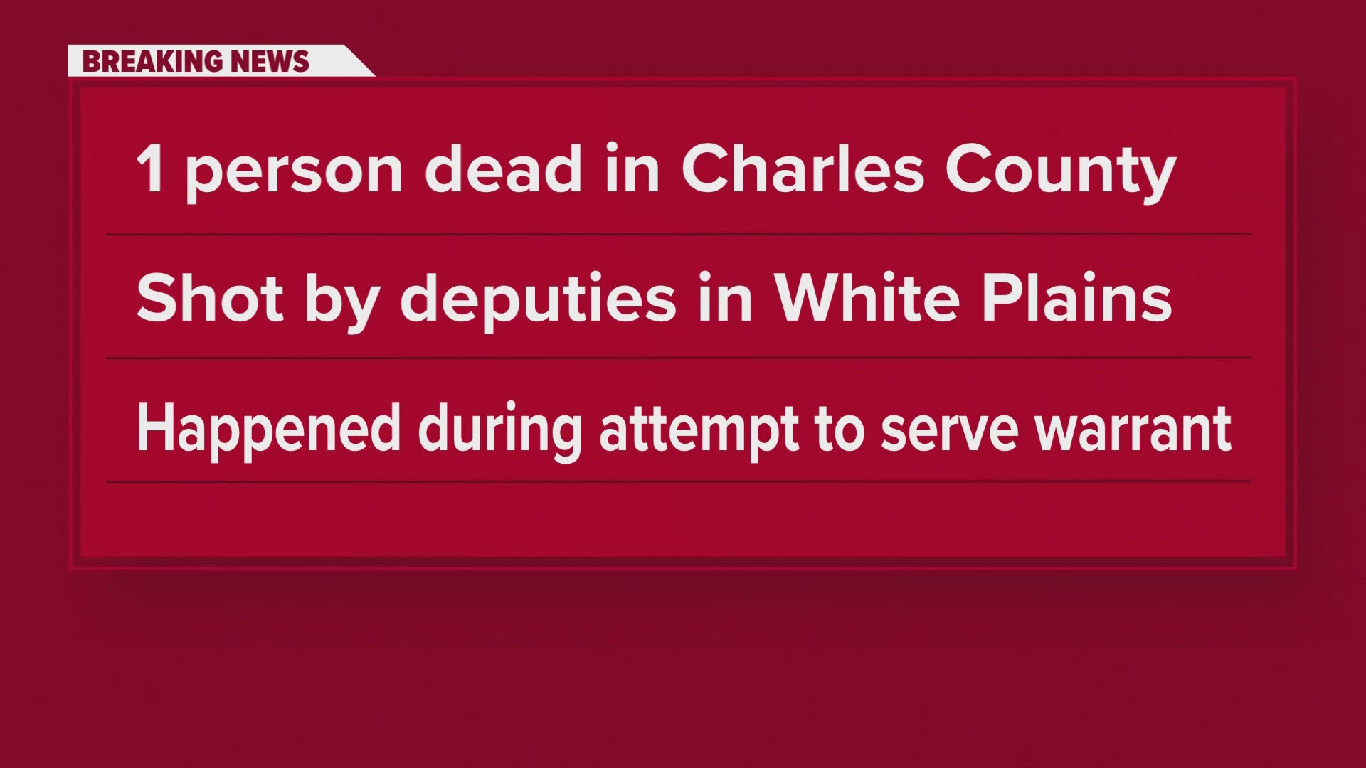 Charles County Sheriff’s Office says man shot to death by cops raised a ...