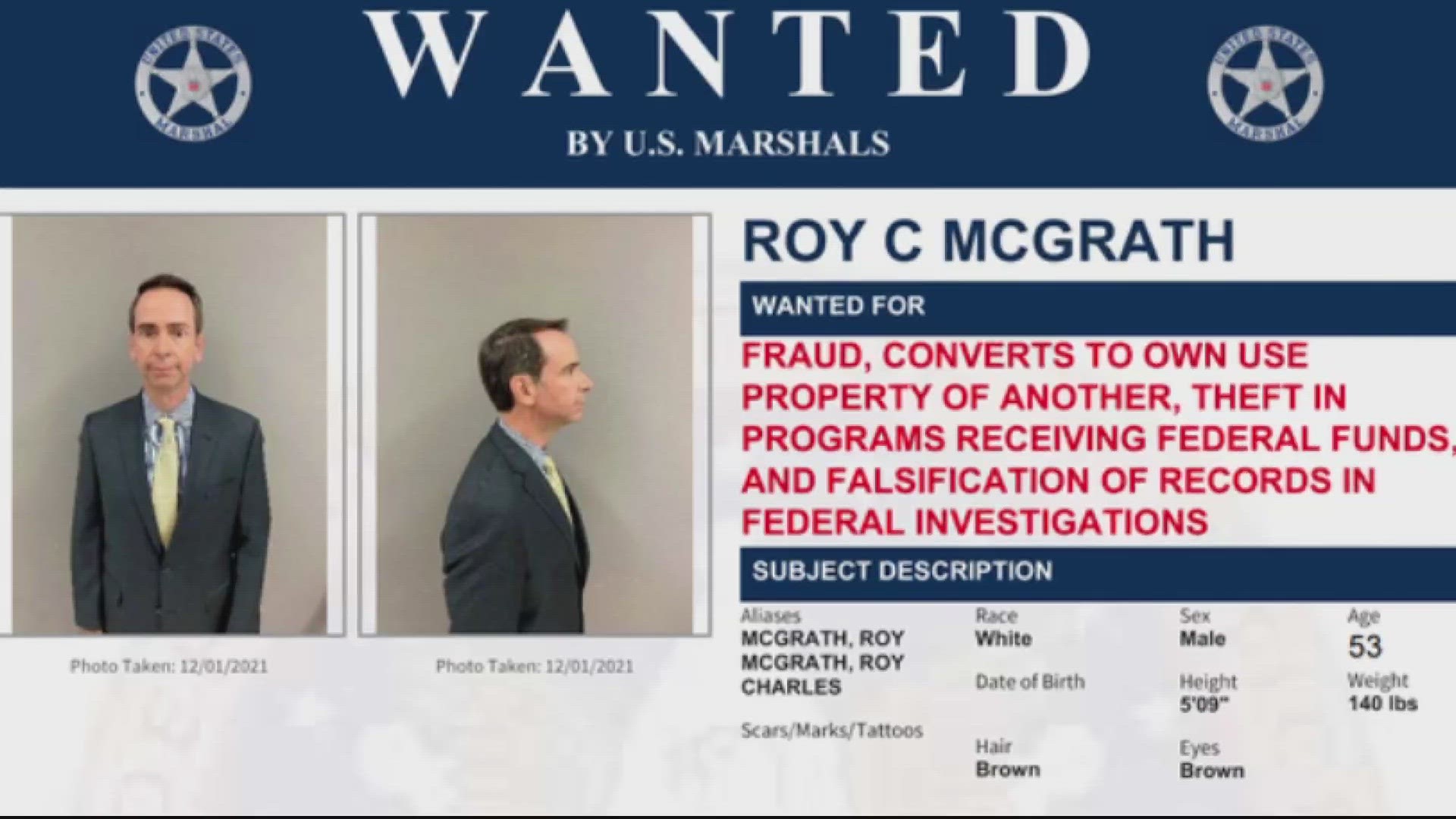 FBI agents raided Roy McGrath's Florida home after the one-time top aide to former Maryland Gov. Larry Hogan failed to appear in Baltimore federal court.