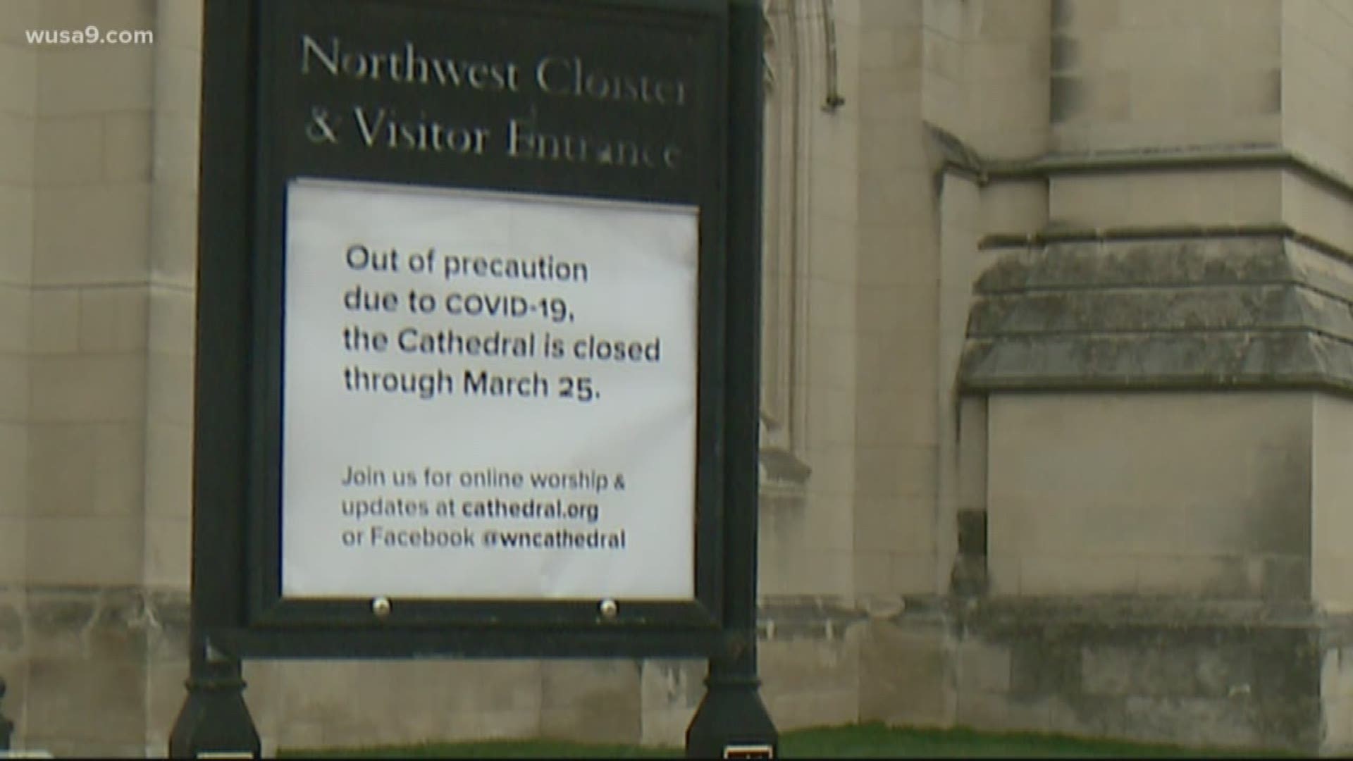 Some church congregations have announced plans to cancel services.