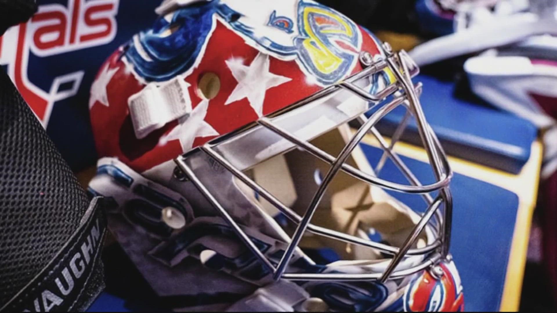 Sharla McBride speaks with the new Capitals goalie, and the meaning and man behind the mask.