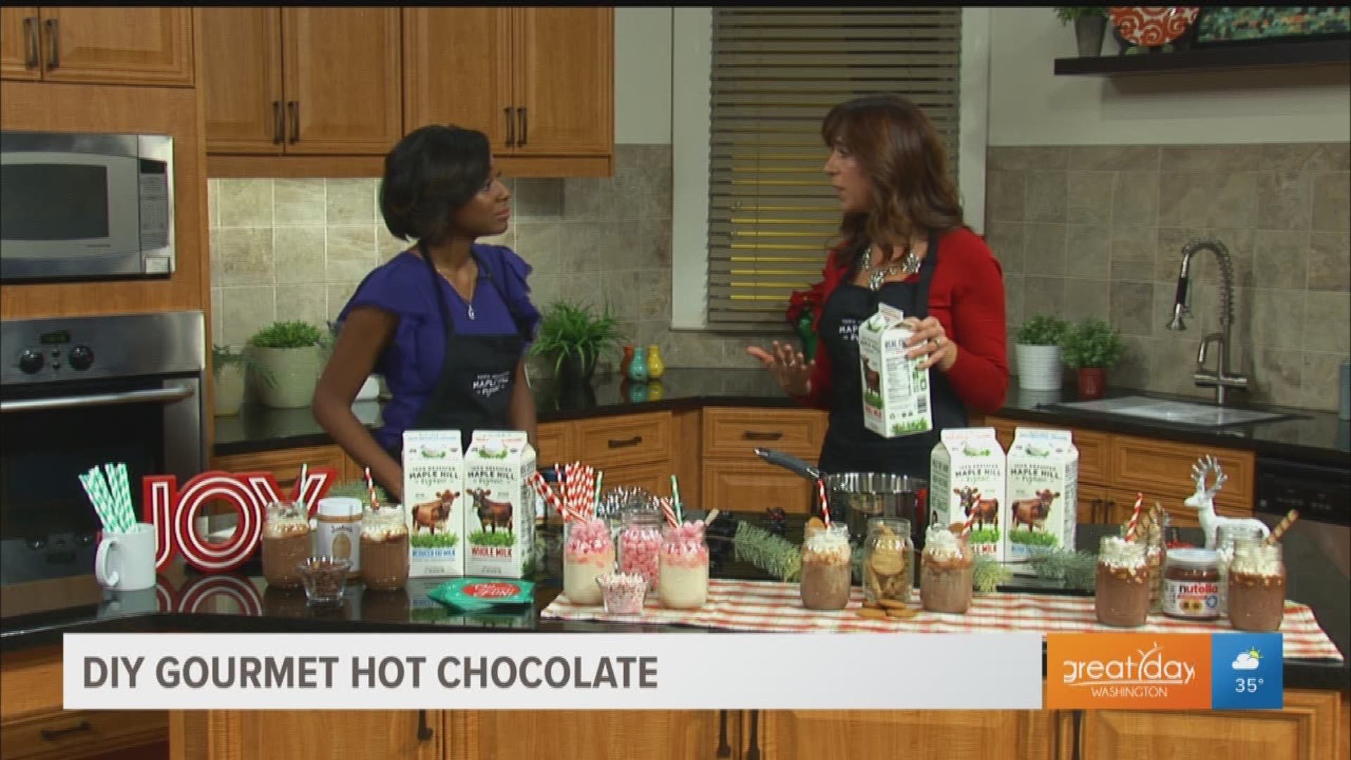 Jennifer Sloan from Maple Hill Organic shows us how to make the most festive and delicious holiday hot chocolate bar to impress your friends and family.