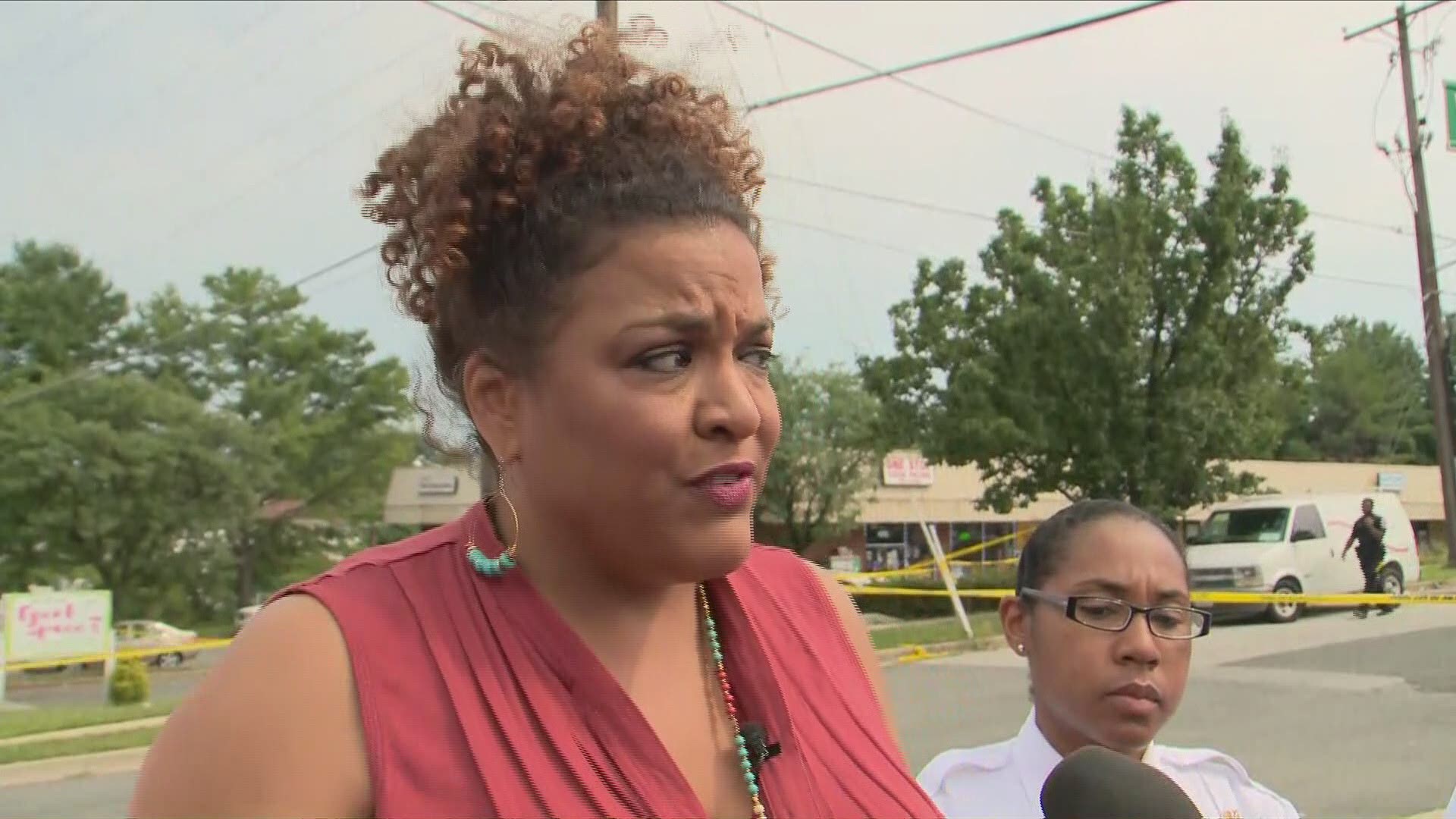 Police explain the shooting happened after a funeral for a DC homicide victim. They said there were at least 100 people involved in a fight outisde the storefront church in Suitland, Md. Jennifer Donelan, from Prince George's County PD gives a press update.  on.wusa9.com/2YDT3He