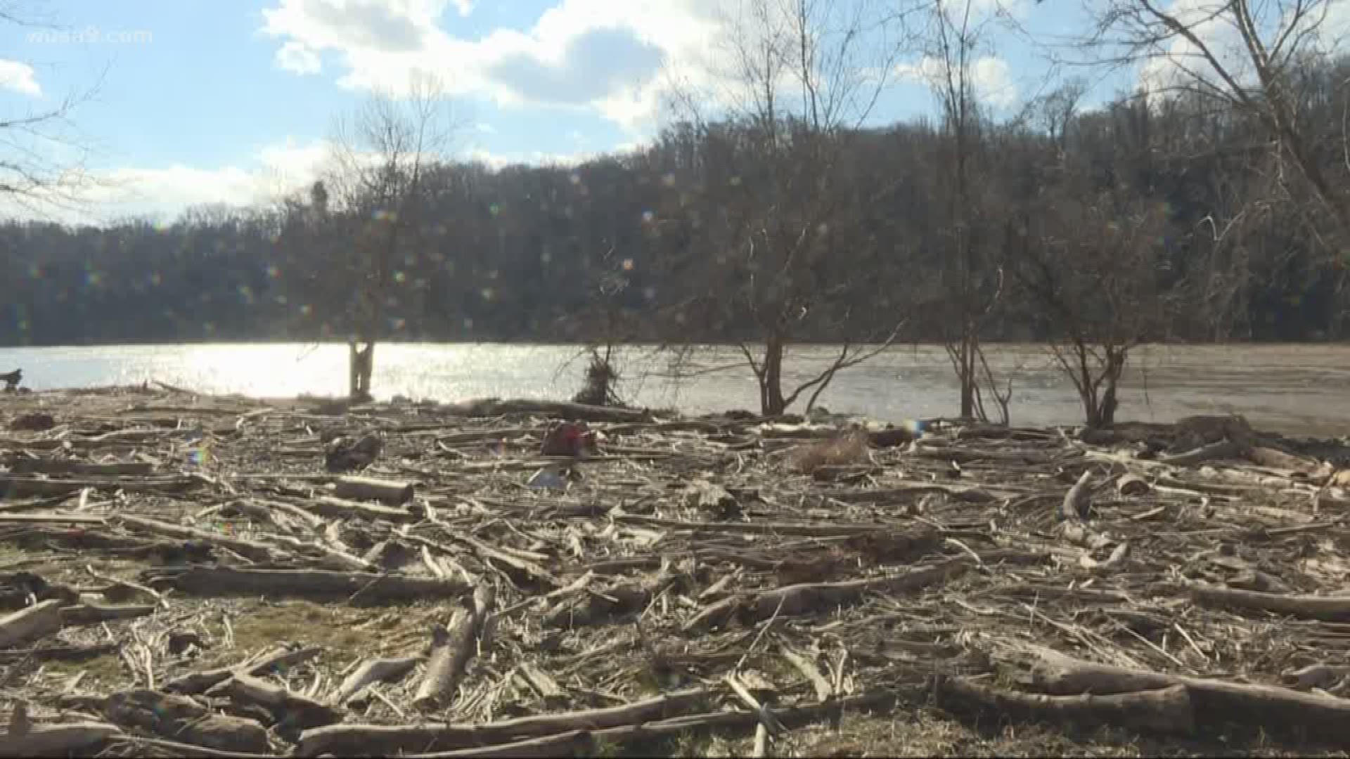 Shutdown leaves Fletchers Cove filled with flood debris