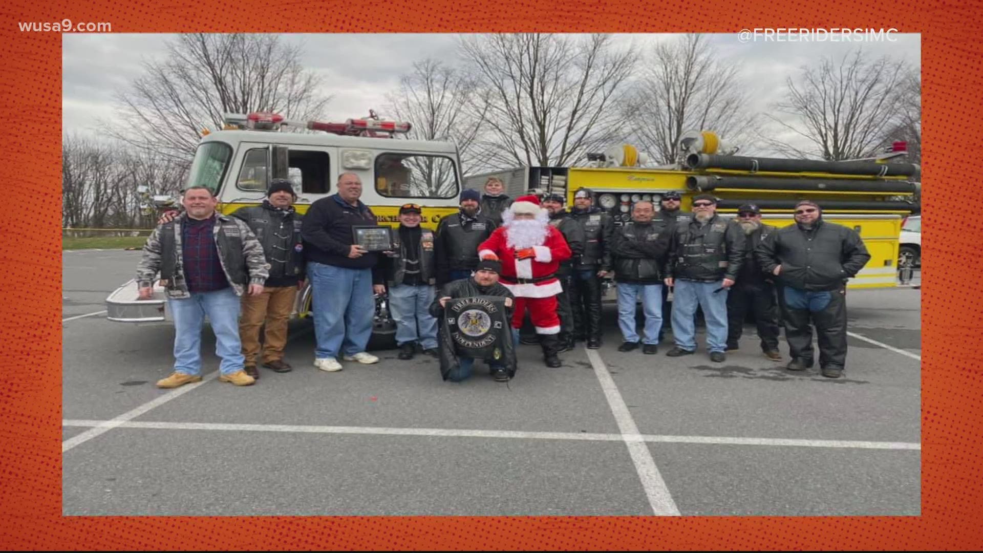 The club brought Santa down from the North Pole to help one family's Christmas wish come true.