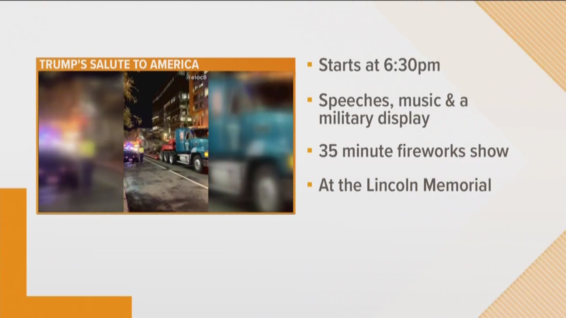 There are several events happening on the National Mall this Independence Day and the road closures are extensive.