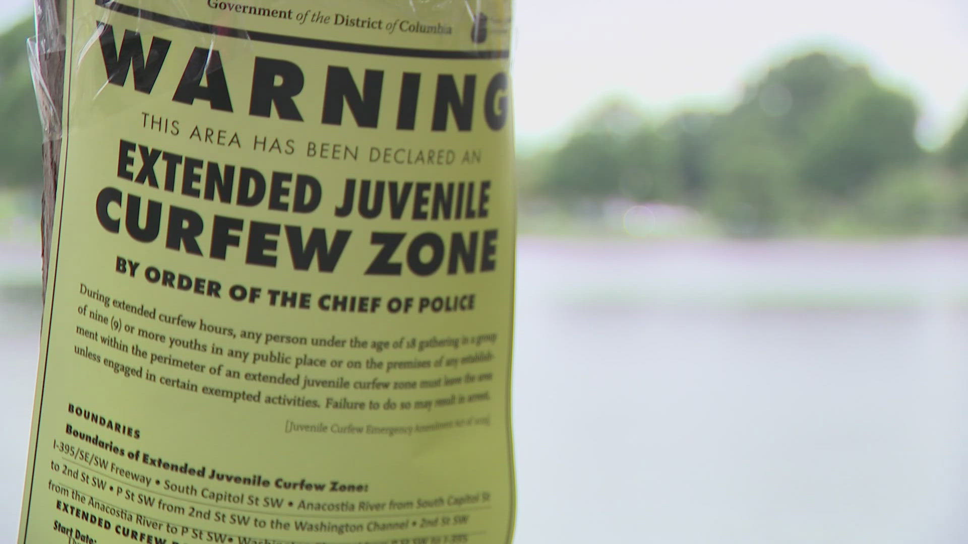The curfew begins Friday and runs 8 p.m.-11 p.m. through Monday. This is in addition to the city's curfew of 11 p.m.- 6 a.m. every night for those under 18.