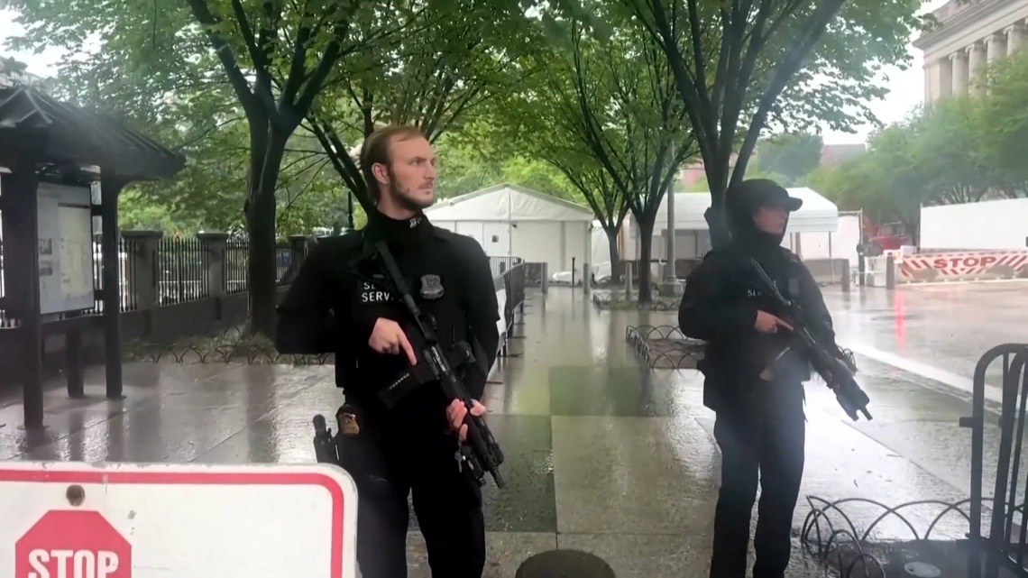 Alleged gunman dead after exchanging gunfire with Secret Service