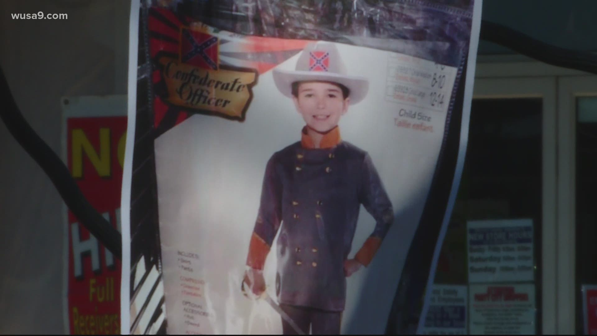 The mother of two adopted Black daughters said the Party City in Bailey's Crossroads is selling child Confederate Civil War costumes.