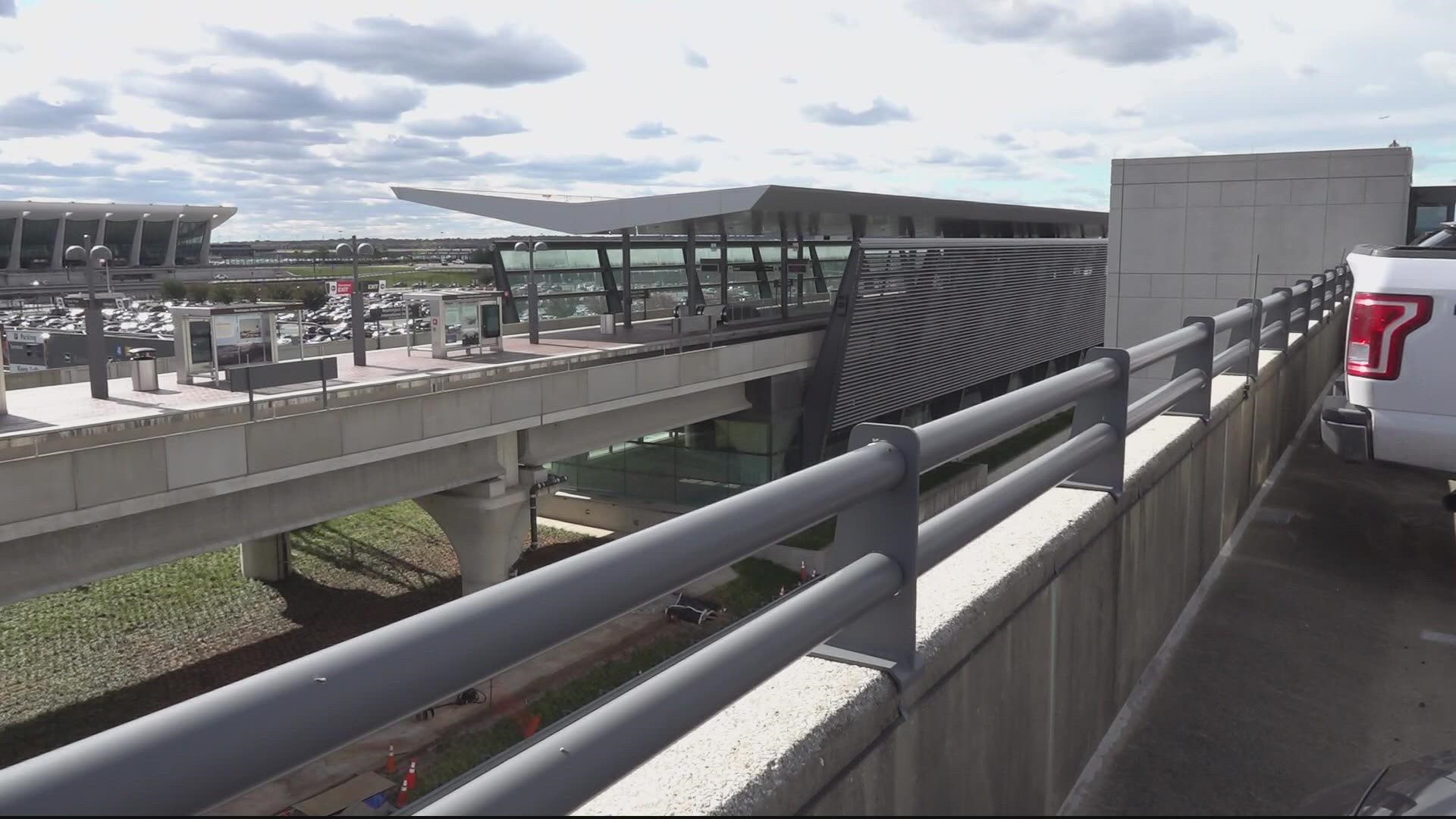 After years of delays and cost overruns... You'll finally be able to take the metro to Dulles Airport.
Six new stations will open tomorrow at 5 a-m.