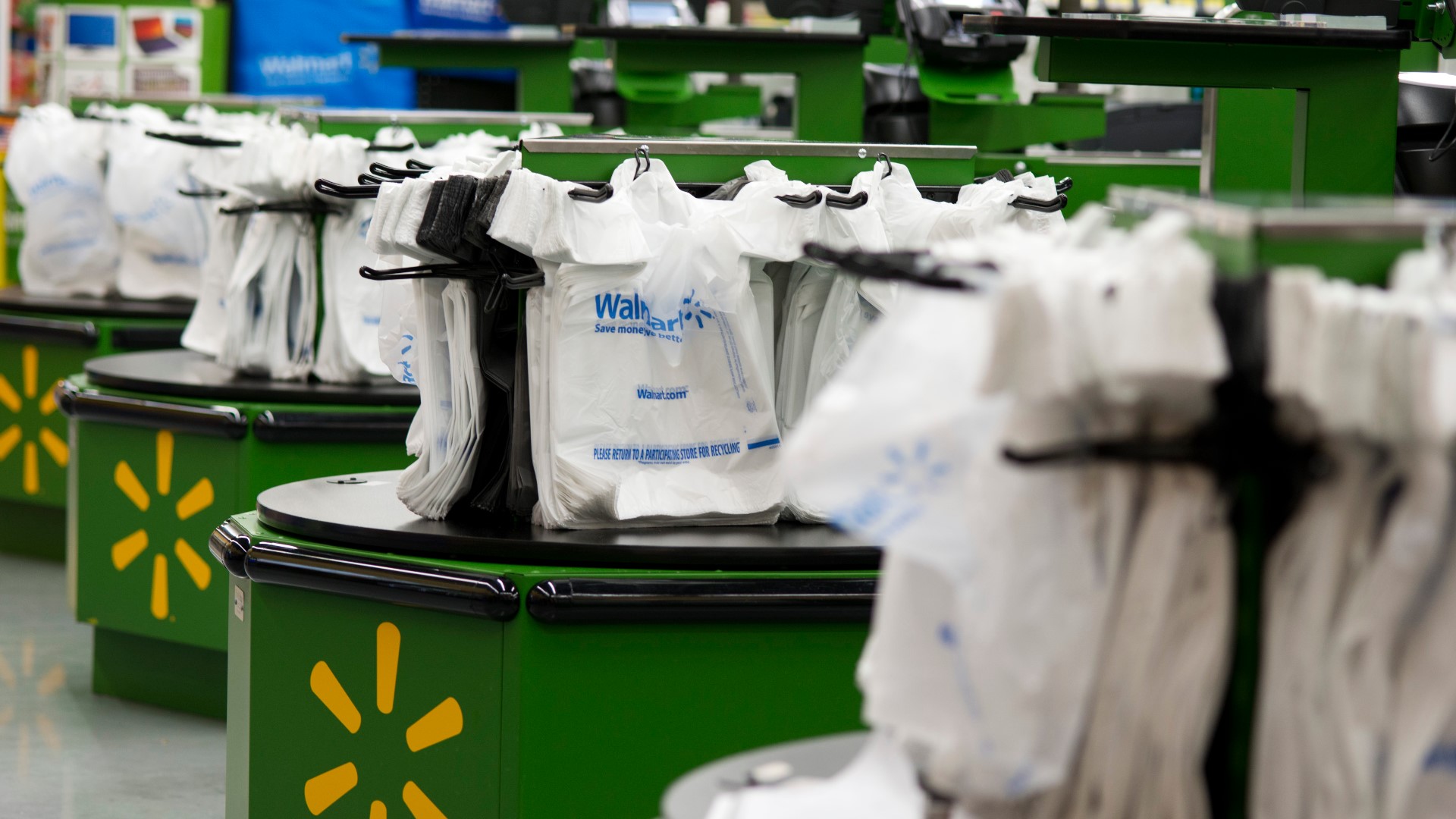 Residents in several areas in Virginia will soon have to start paying for plastic bags at grocery, convenience and drug stores.