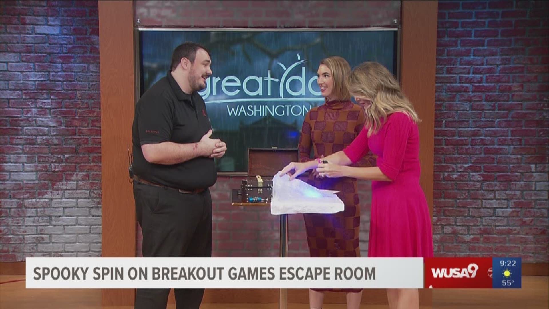 Forrest Bowen, general manager of Breakout Games DC stopped by Great Day to show how to have the same spooky fun at an escape room this Halloween!