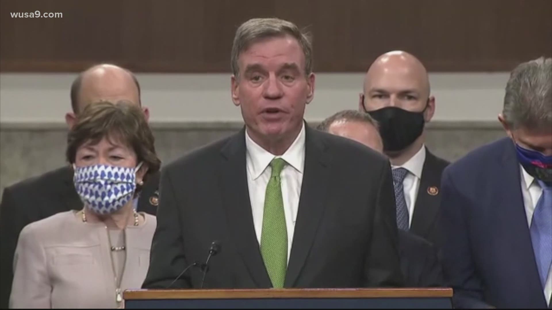 Senator Mark Warner along with 7 other Senators presented the framework for a new covid relief funding bill