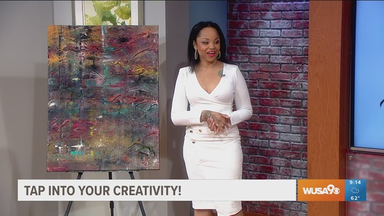 April Nicole shows how to be creative with basic DIY art supplies