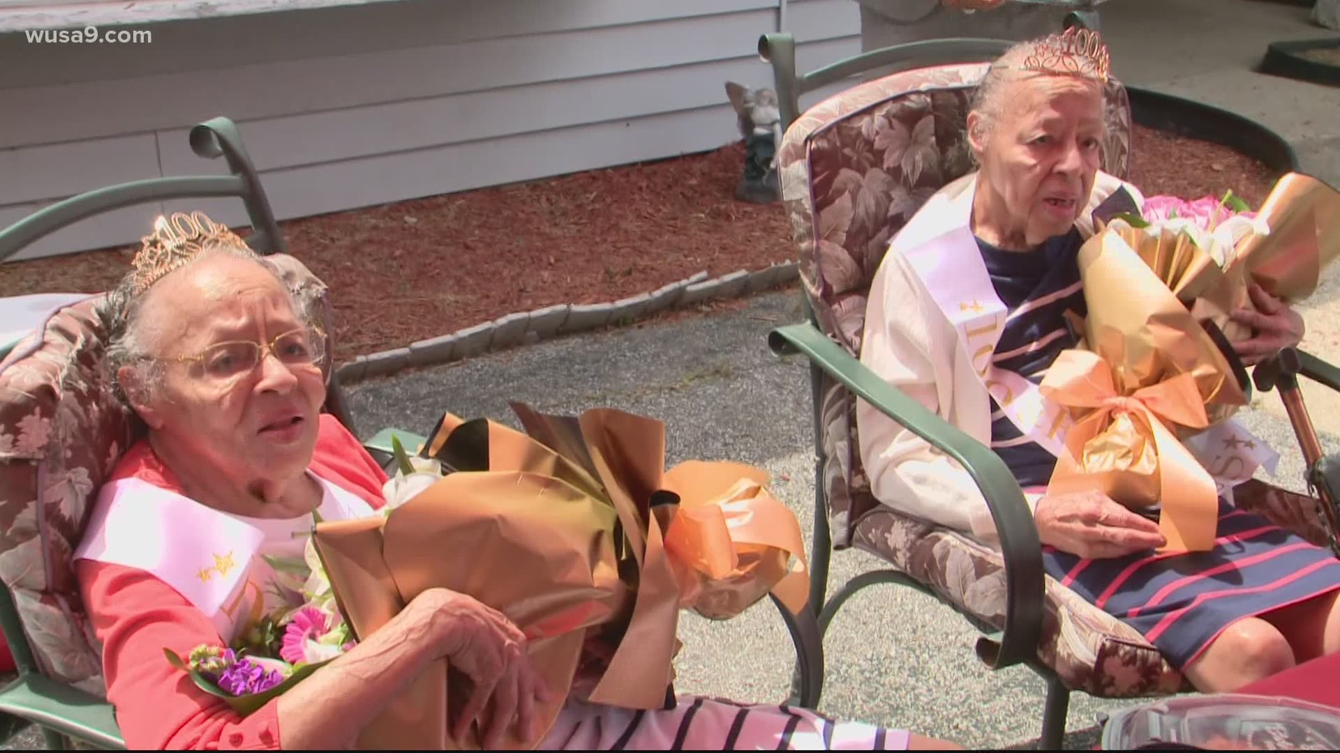 Two Maryland twins that turned 100 on Tuesday shared some advice for those of younger generations.