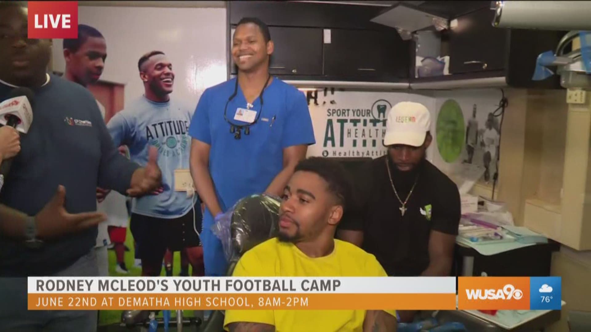 John Suggs, executive director of CF Charities talks about the importance of Rodney McLeod's youth football camp. Kids and teens can still sign up for the camp on June 22 from 8 a.m.-2 p.m. at DeMatha high school. To enroll, go to http://www.rodneymcleod23.com/summer-camp/.