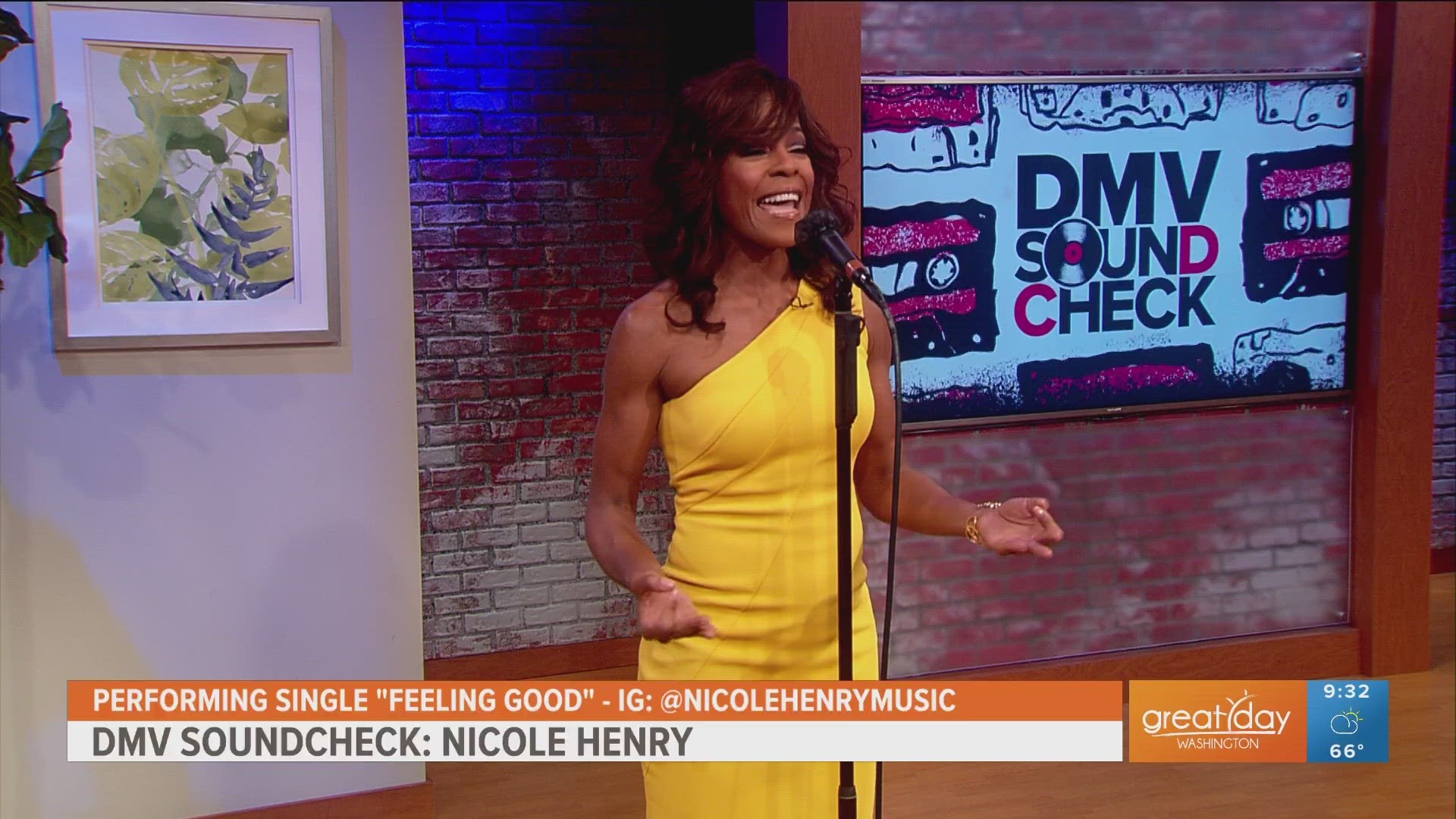 Jazz Vocalist and Actress Nicole Henry performs her hit song "Feeling Good" ahead of her Mother's Day Weekend performances at Blues Alley in Georgetown.