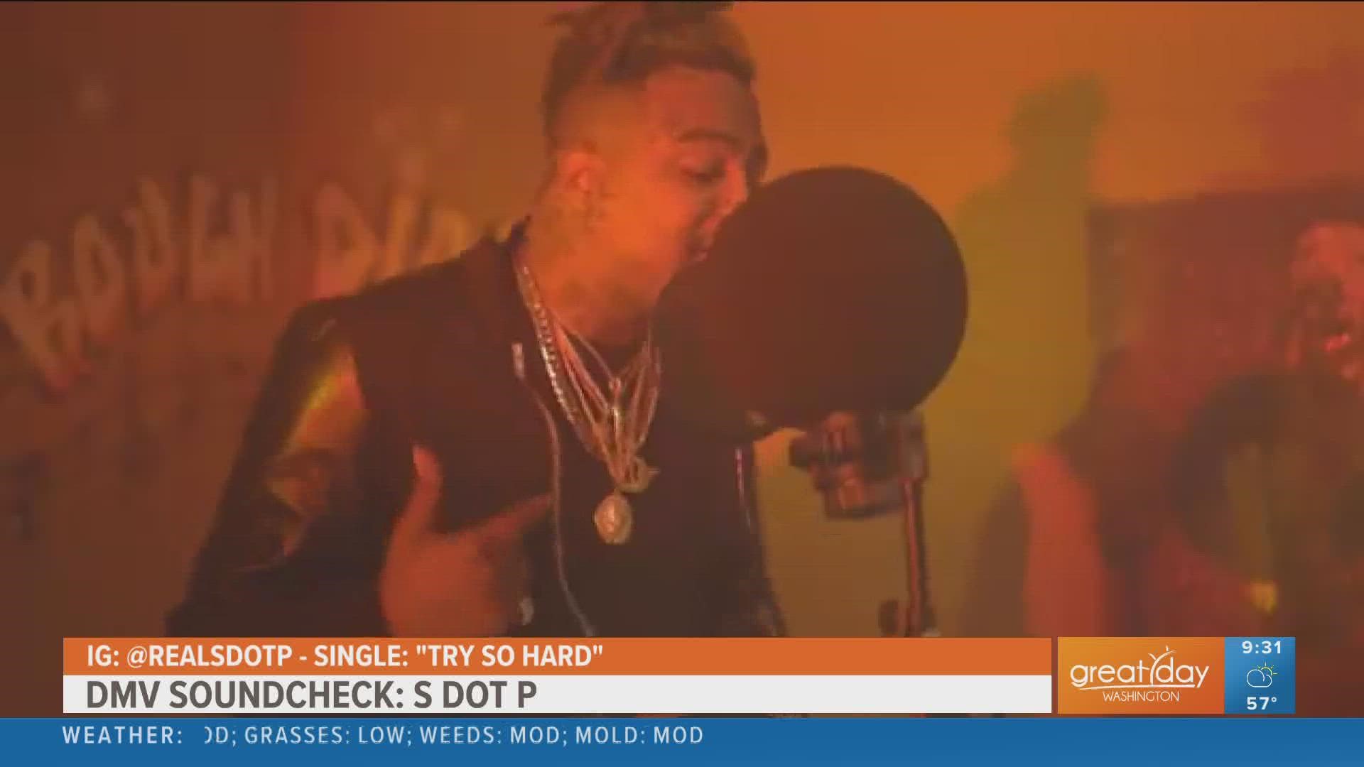 In today's DMV Soundcheck, local artist S Dot P talks about his single 'Try So Hard.'