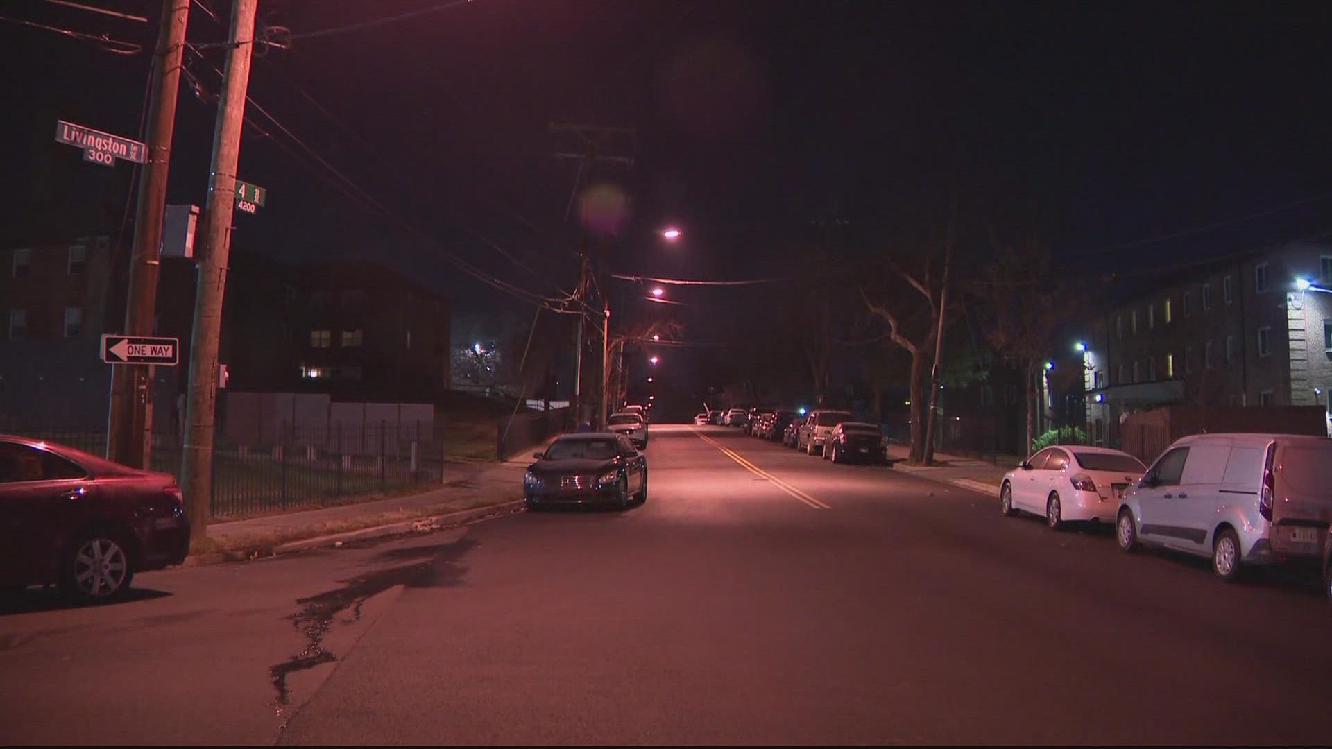 The call came in around 11 p.m. for a reported shooting inside an apartment complex.