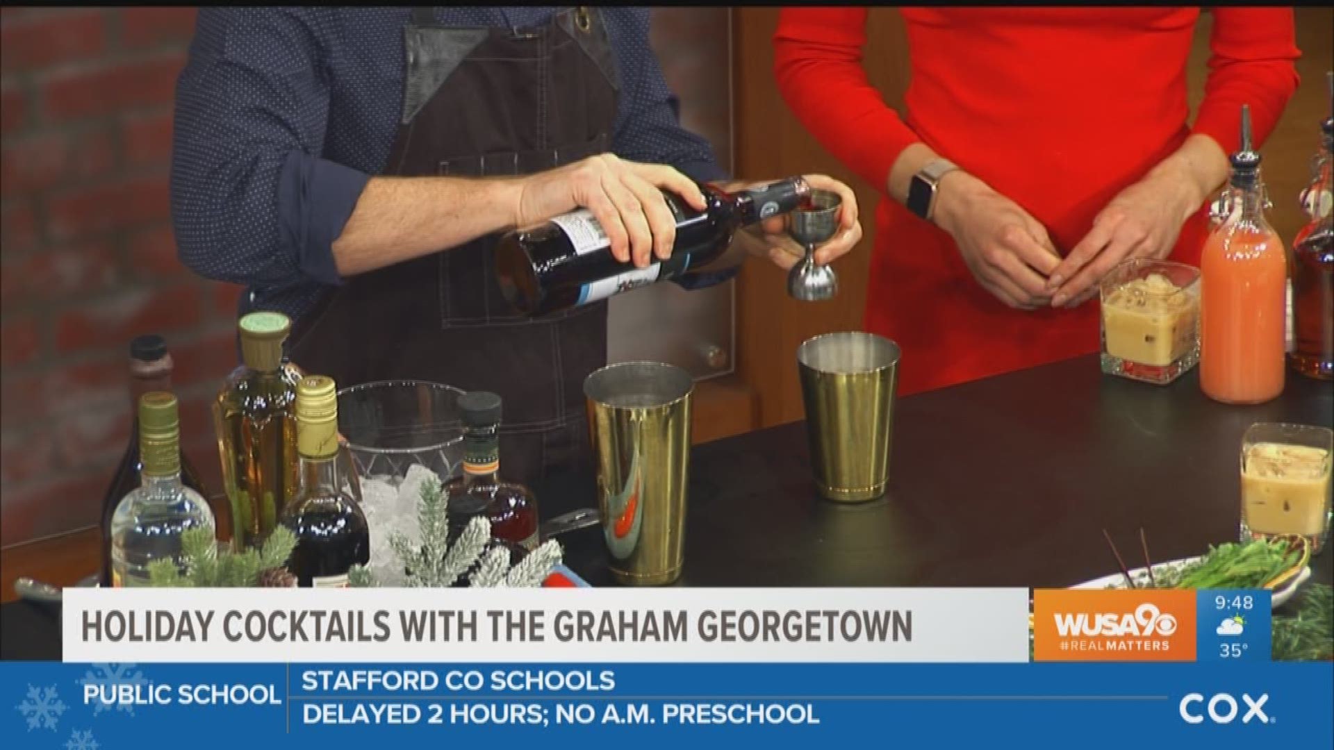 Andrew Lamkin, lead bartender at The Graham Georgetown has a few tasty cocktails that are perfect for the holidays.