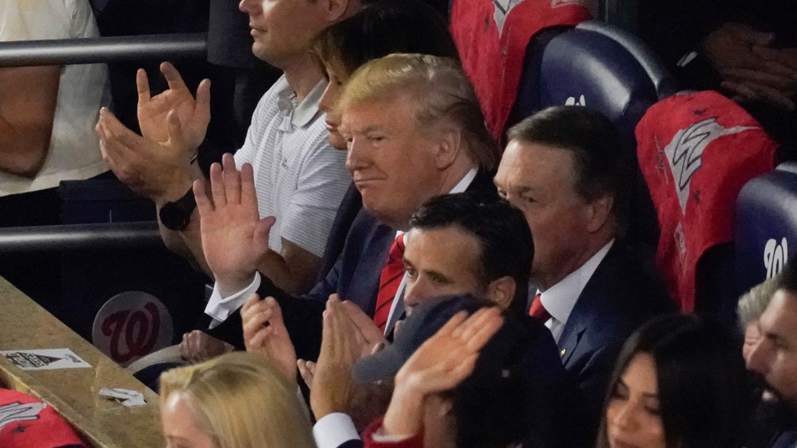 The image of Nats players cozying up to Trump was jarring for many fans, Washington Nationals