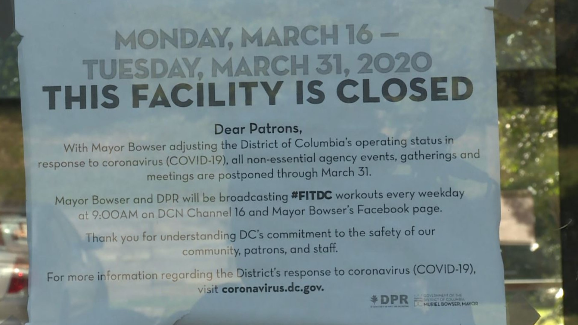 Washington DC Recreation Centers For Fall, communities concerned