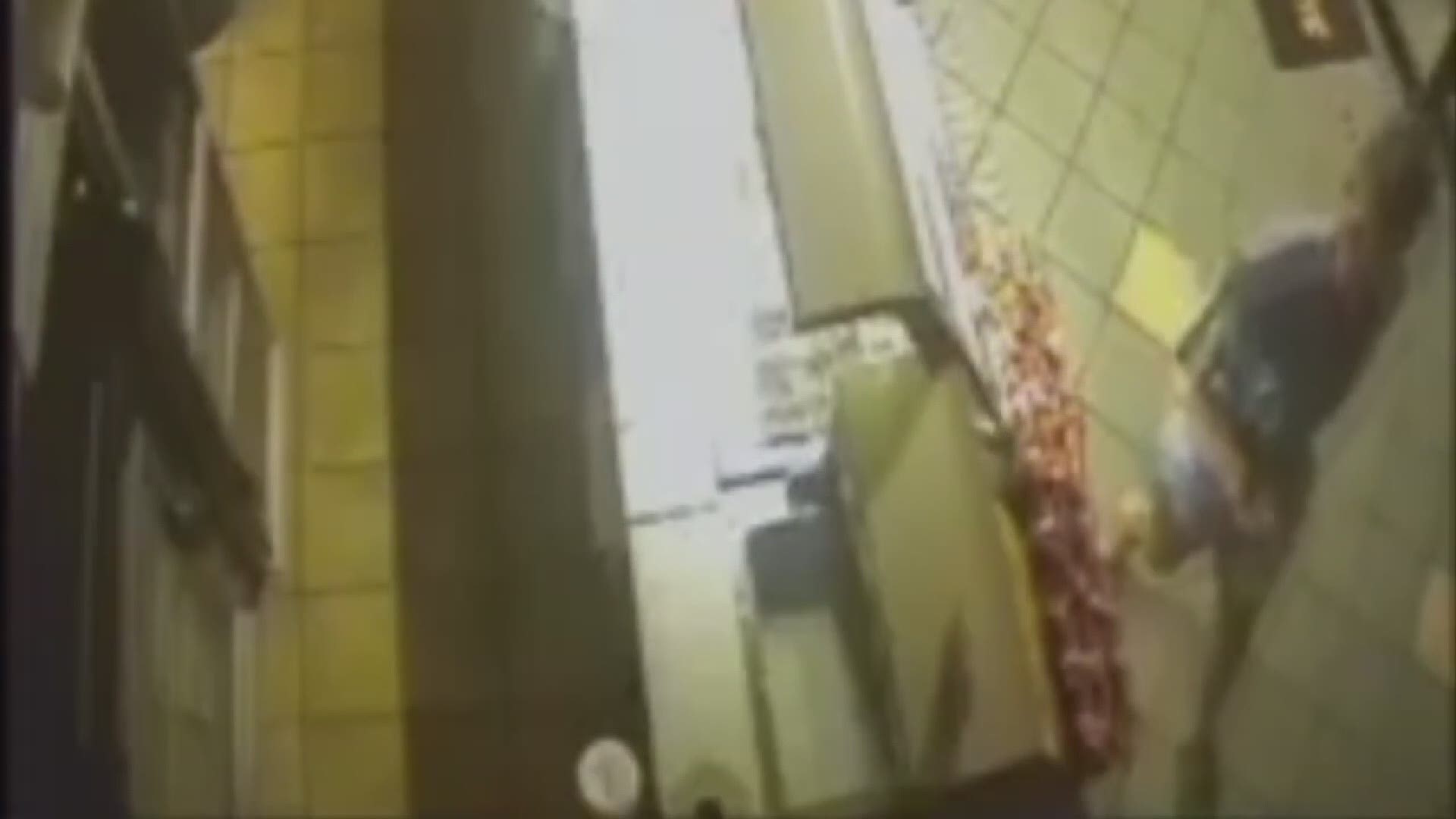 A suspect was caught on camera breaking into a D.C. Subway and then making himself a chicken salad sandwich.