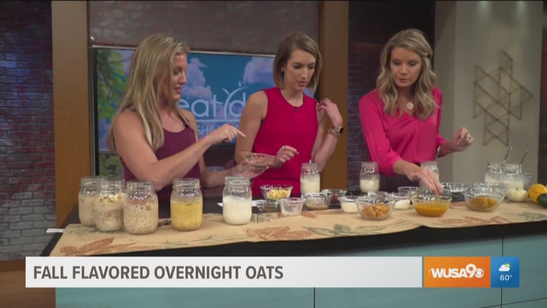 Fitness and nutrition expert Corey Phelps shows us overnight oat recipes that feature fall flavors.