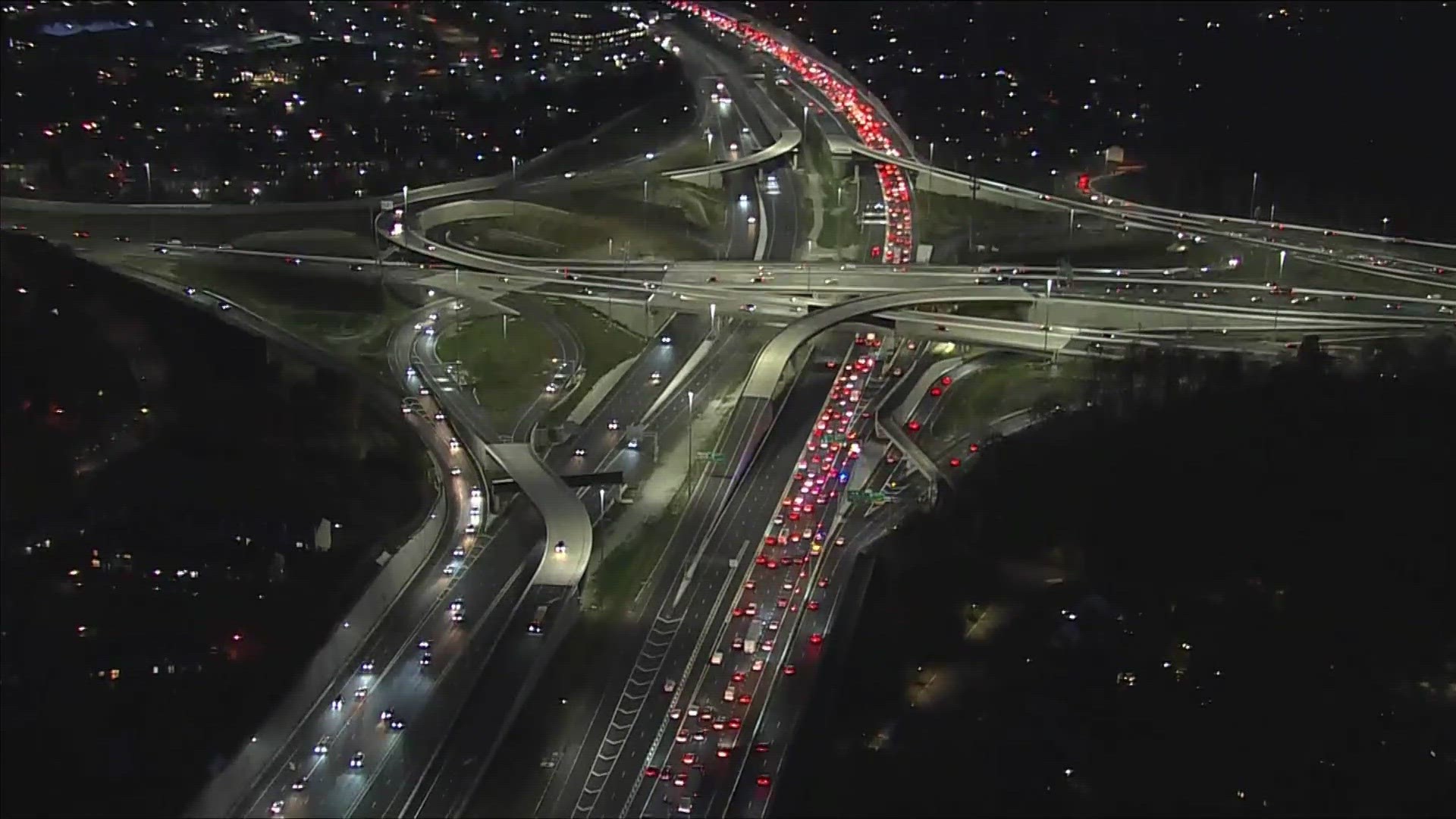 Multiple people are injured and several lanes of Interstate 66 are blocked after a five-car crash in Fairfax County Monday evening.