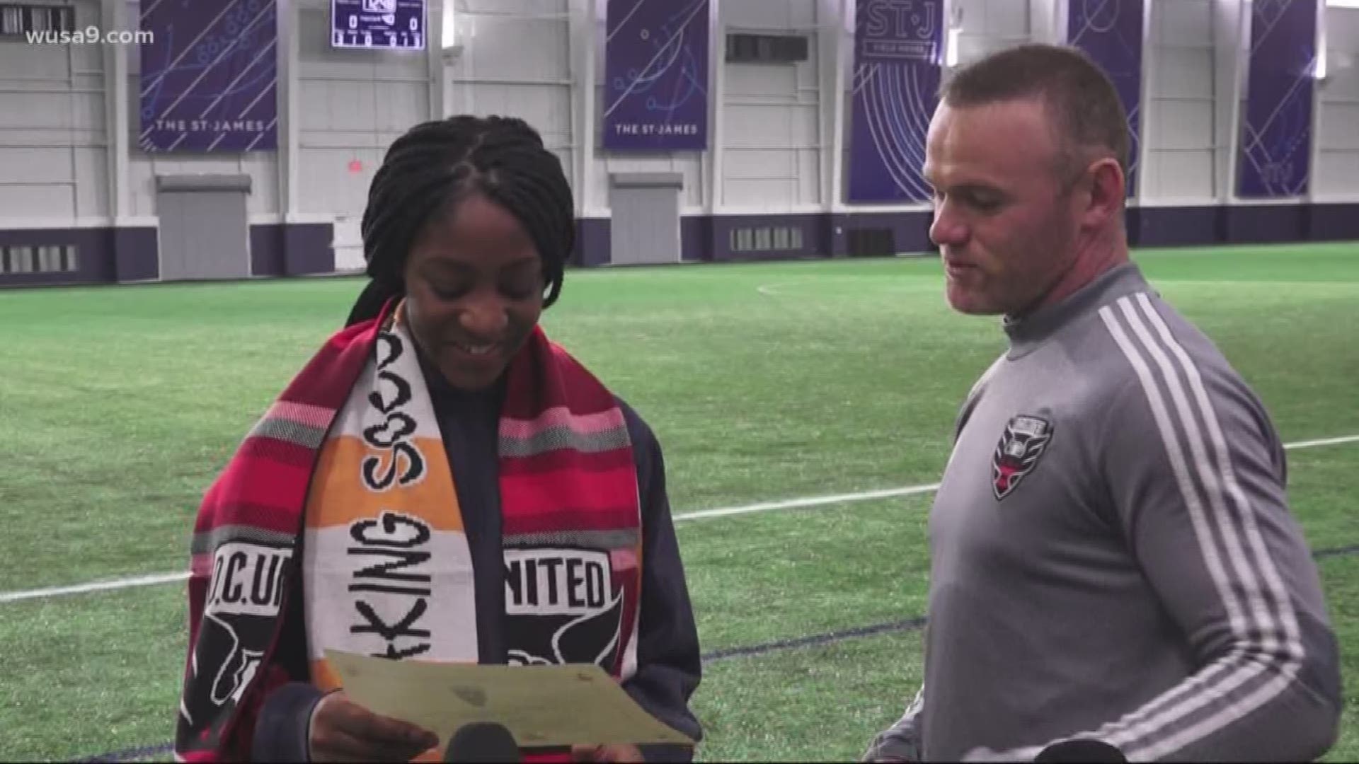 Wayne Rooney and D.C. United surprised a fan battling cancer with tickets to see Manchester United