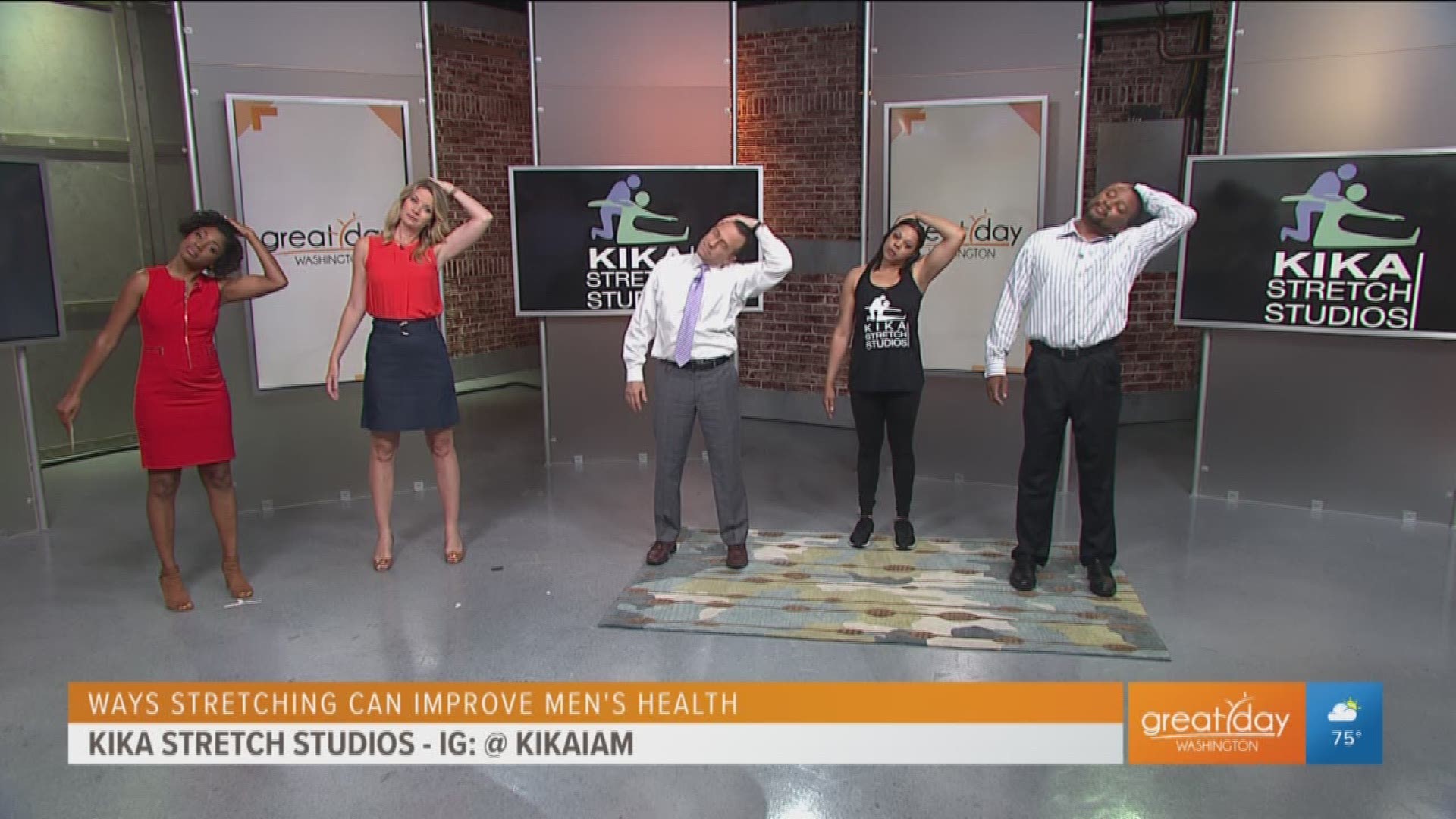 Ashlee Wood of Kika Stretch Studios stops by to show how stretching can go a long way to promoting good health.  Follow them on Instagram @kikaiam