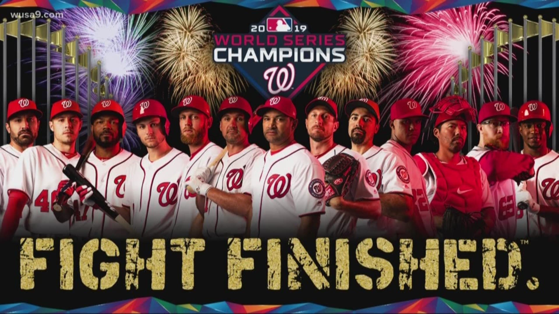 The Washington Nationals win the World Series against the Houston Astros.